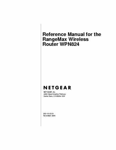 netgear wpn824 wireless rangemax router