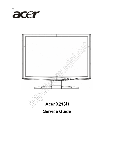 Acer X213H LCD Monitor