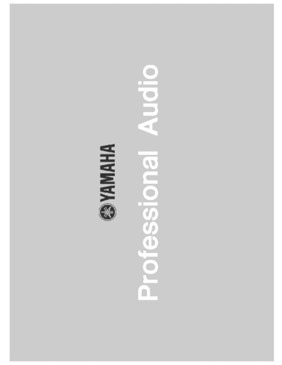 Yamaha MGP24X Yamaha MGP24X/MGP32X Professional Audio