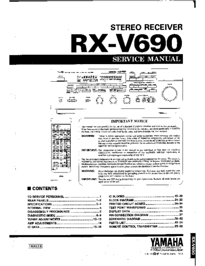 Yamaha RX-V690 Sintoamplificatore