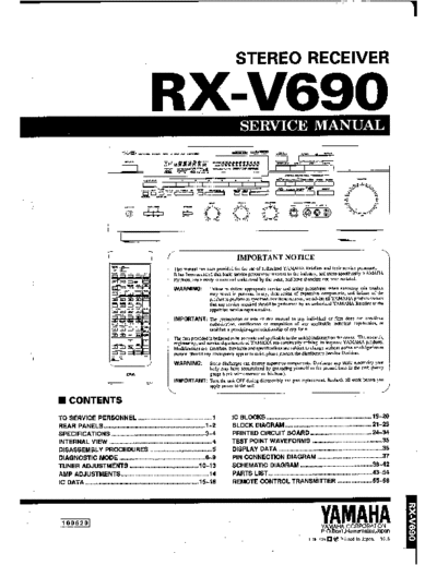 Service manual : Yamaha RX-V690 yamaha_rx-v690_sm.pdf