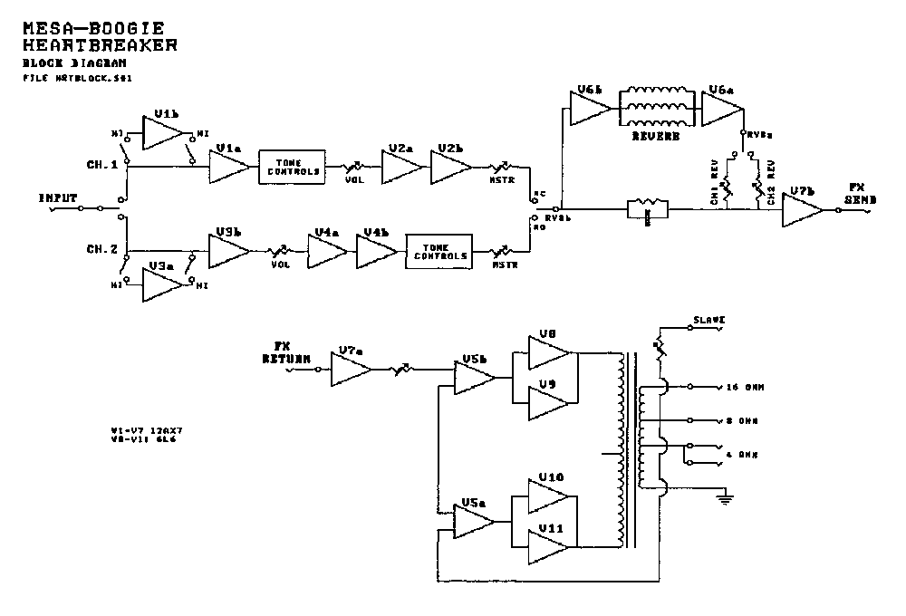 Mesa-Boogie Heart-breaker Guitar Tune Amplifier