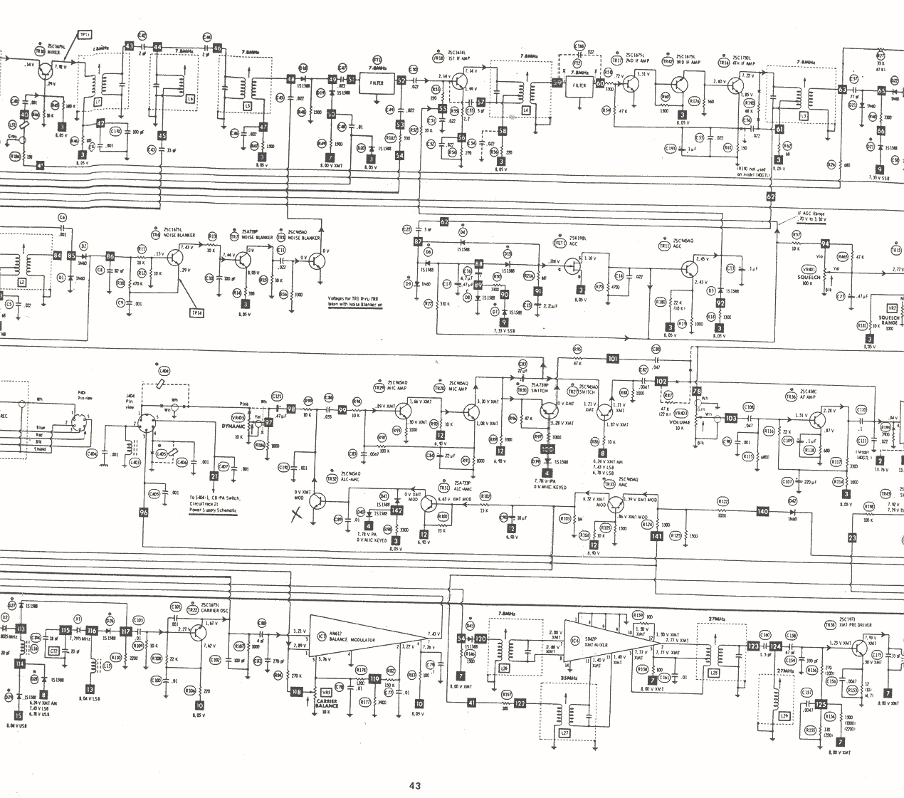 Cobra 140GTL Schematic diagram for Cobra 140GTL.

Part 2 of 4