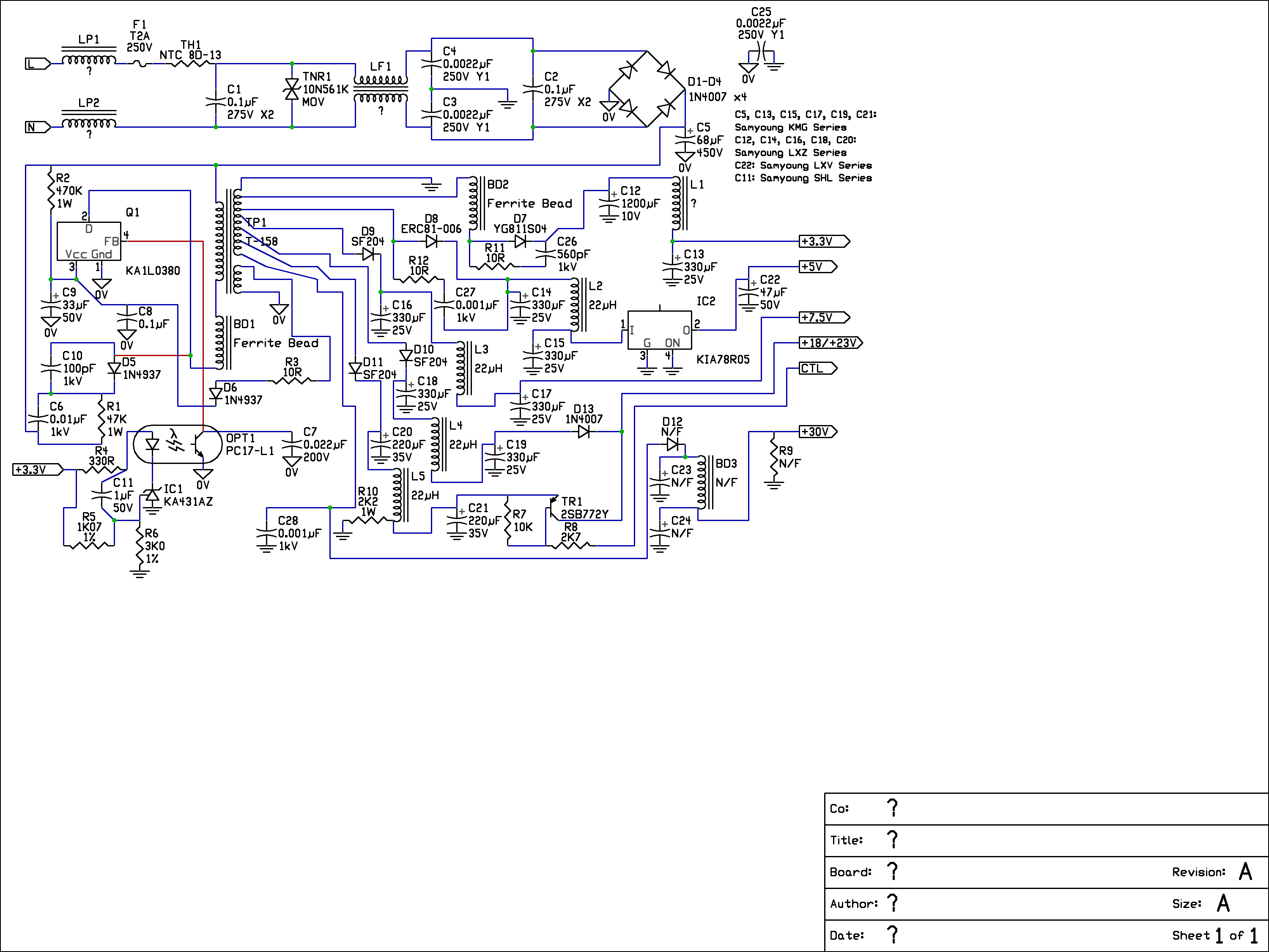 UEC DSD910 Power supply for UEC DSD910 satellite receiver.