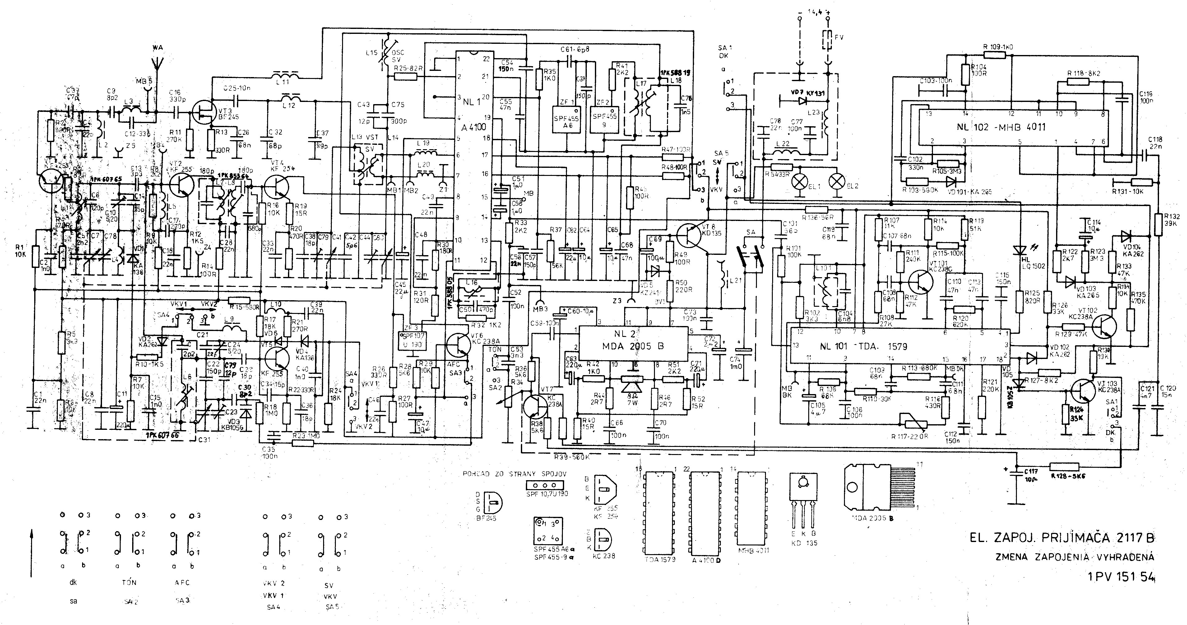 Tesla 2117B Car receiver