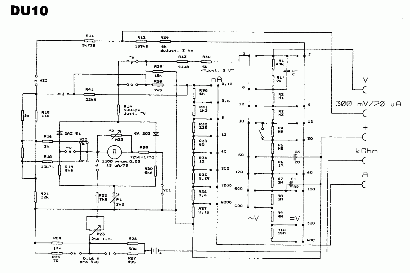Tesla DU 10 Multimeter