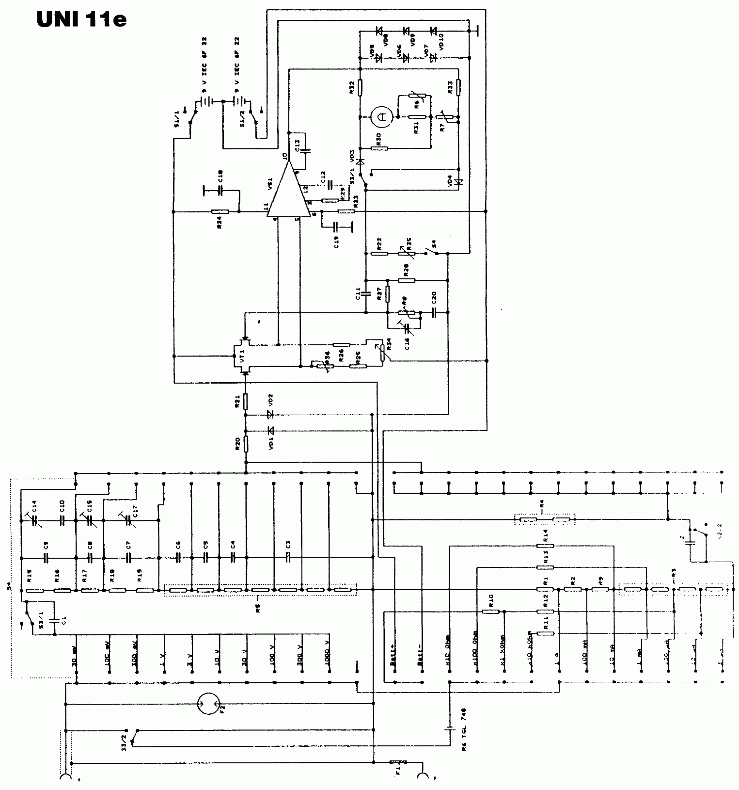 Unitra UNI 11e Multimeter