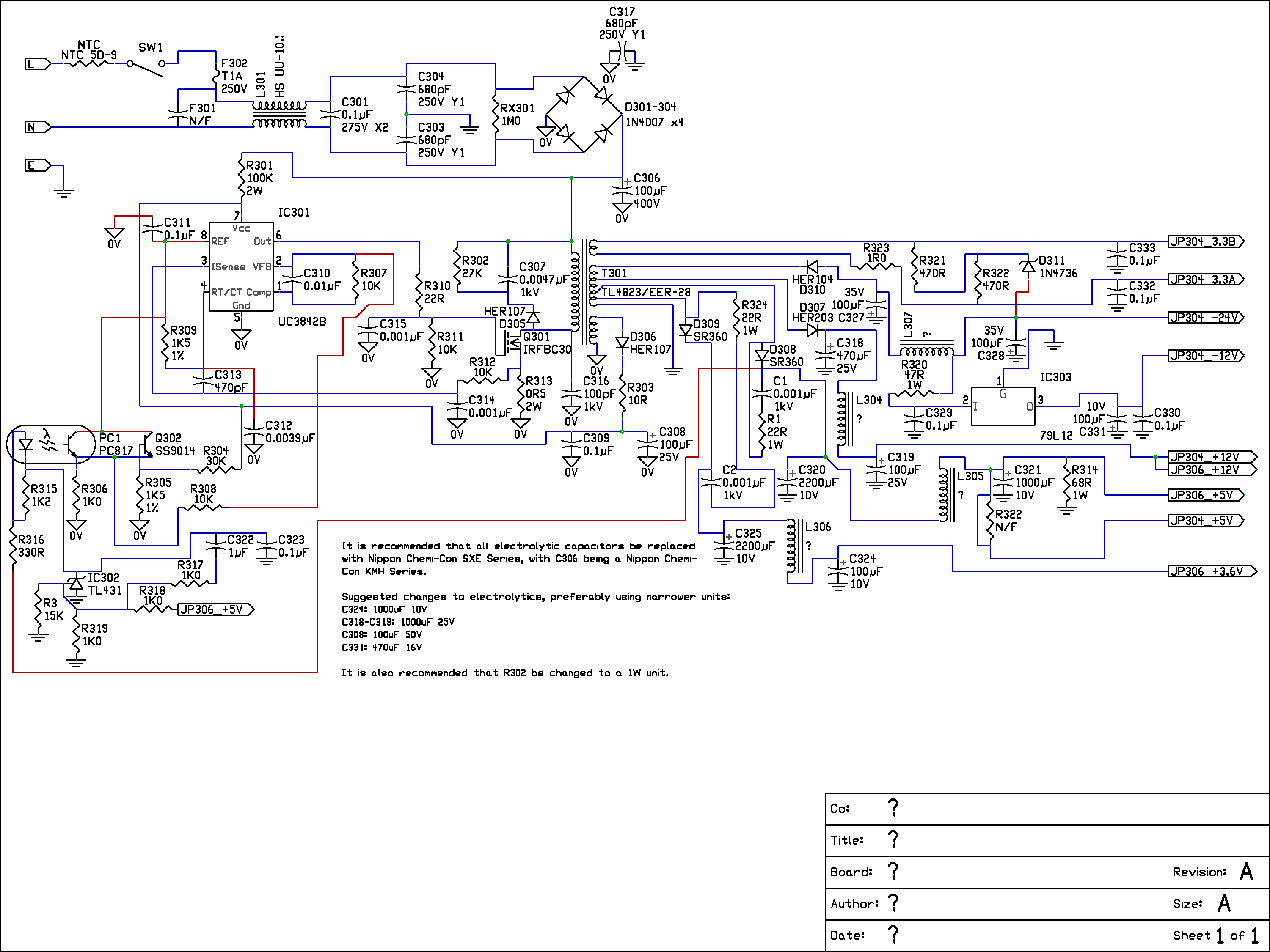 Lenoxx DVD8600 Circuit diagram for Lenoxx DVD8600 DVD player.