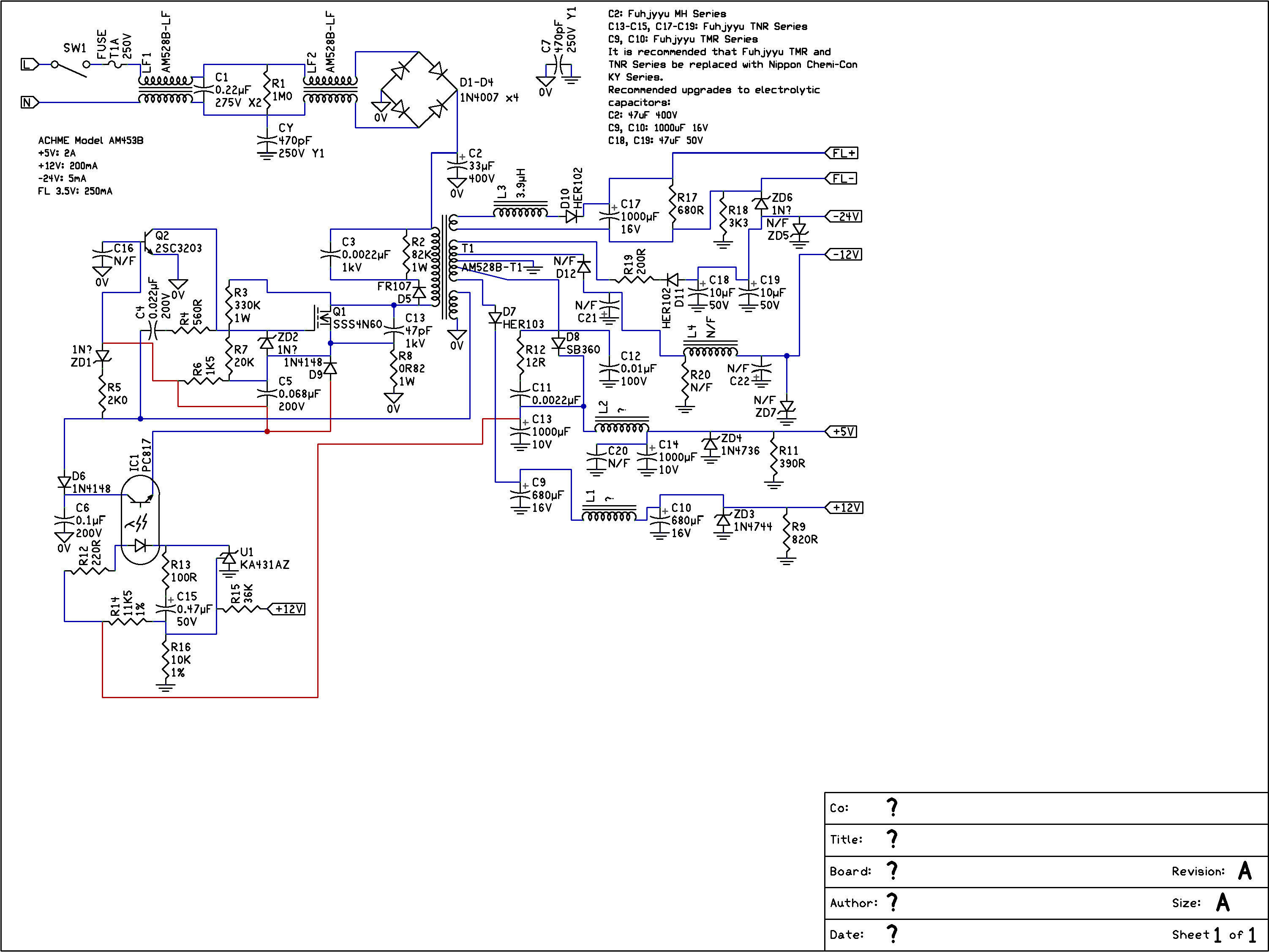 Rowa RDV750 Rowa RDV750 Power Supply.