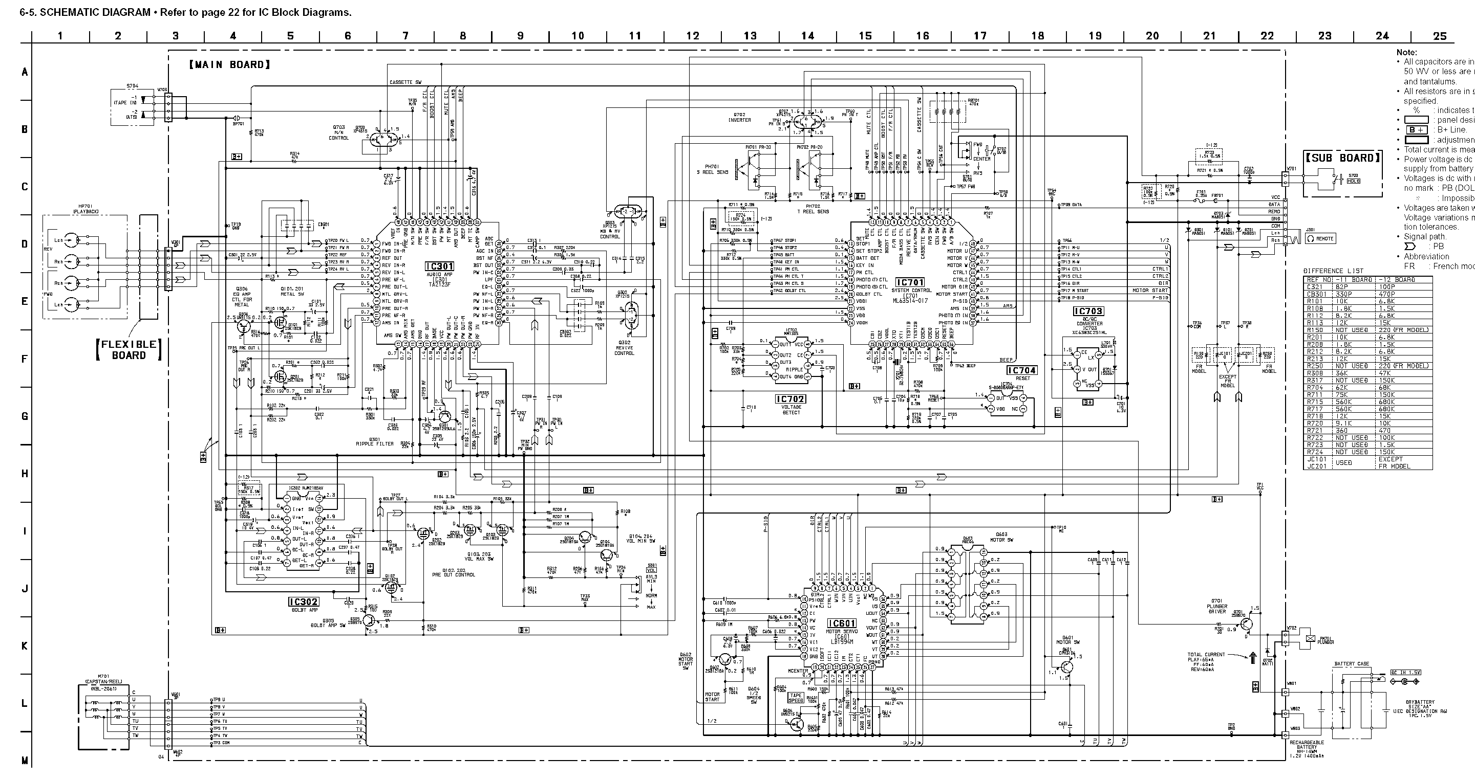 Sony WM-EX9 WM-EX9 schematic
