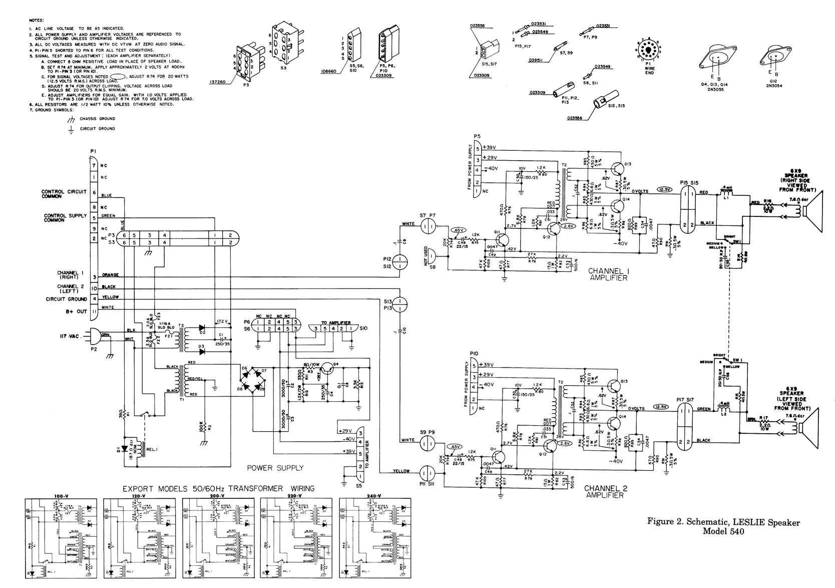 Leslie 515, 540 rotary speaker