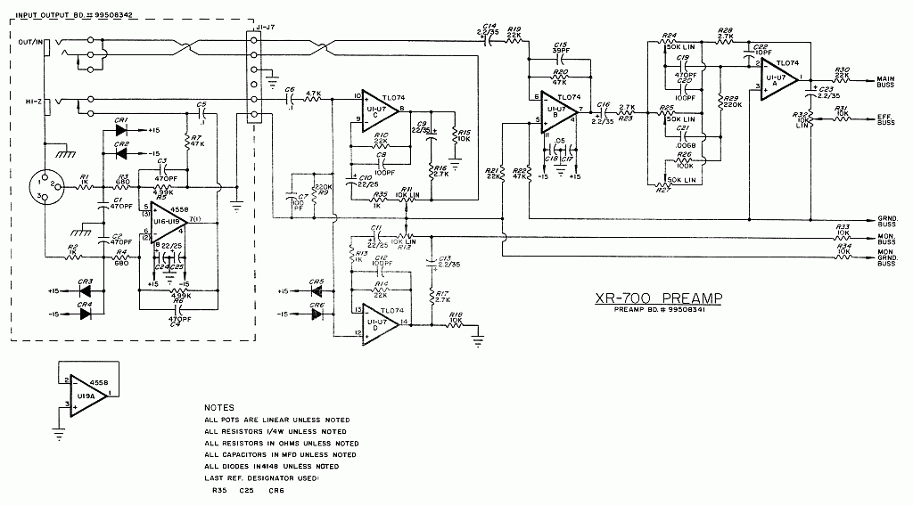 Peavey XR700 preamp