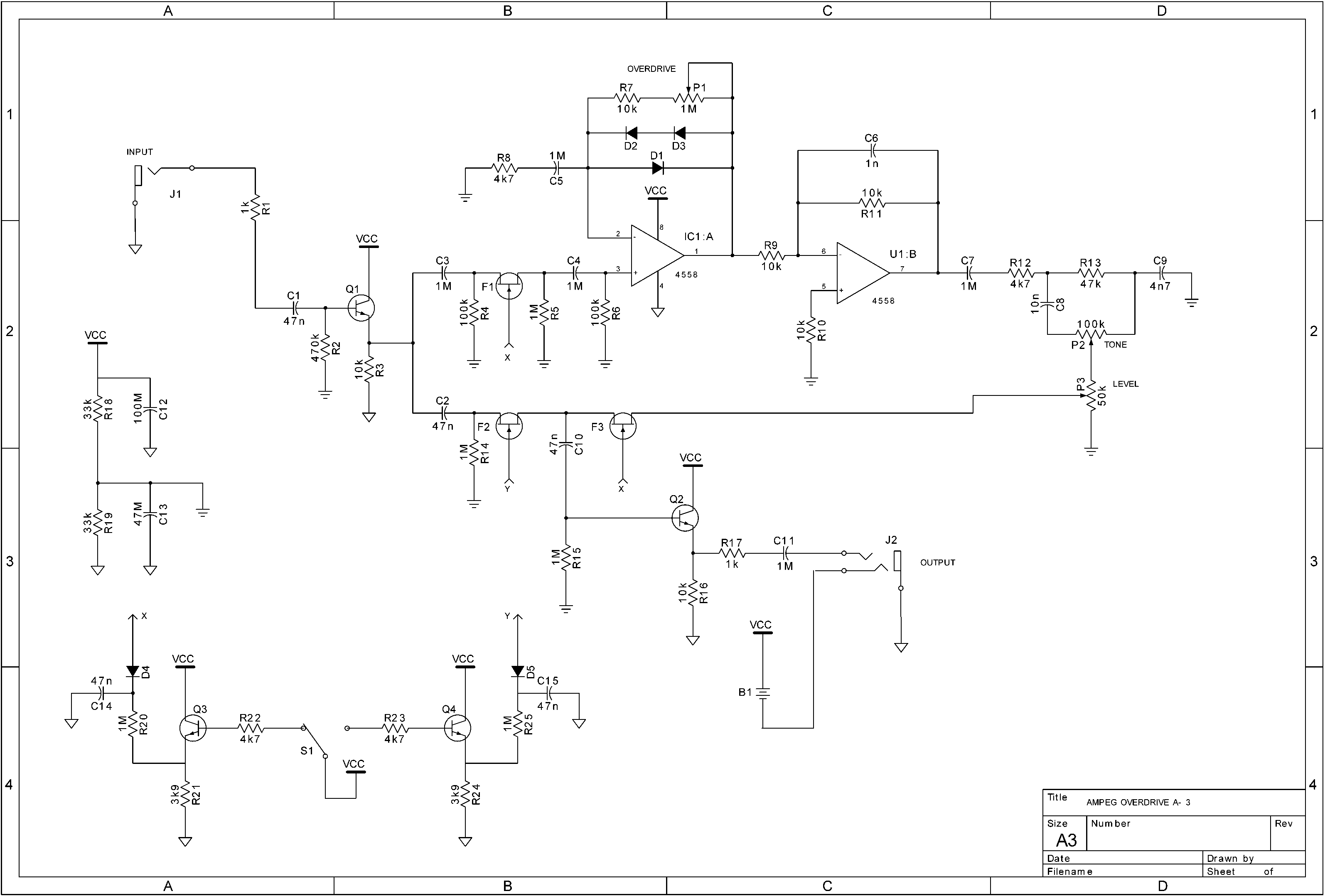 Mxr distortion 3 схема