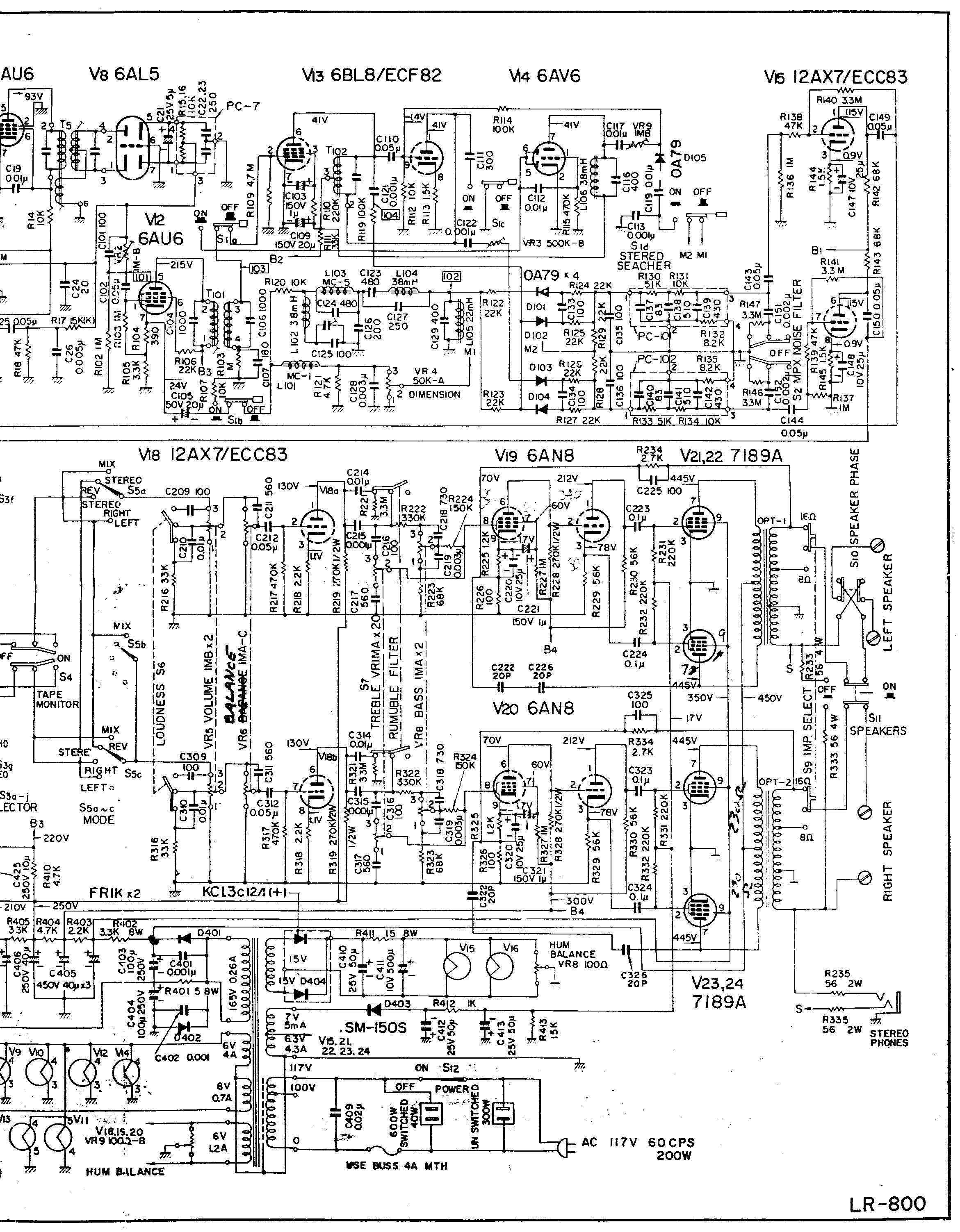 KENWOOD KW-70 schematic for Kenwood kw-70 same as Lafayette LR-800