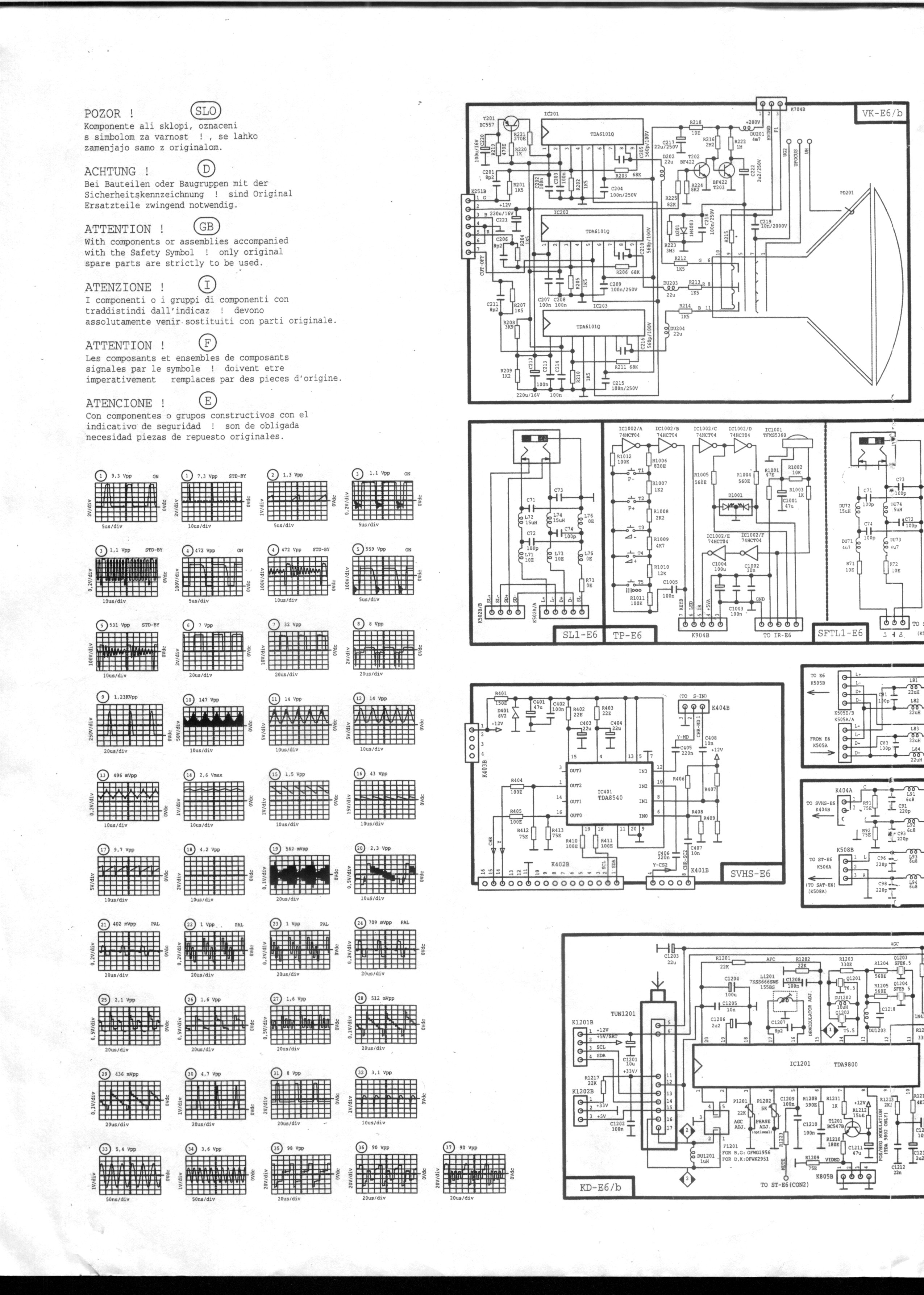 universum ft 4261 ft4270 ft 4275 Schematic Diagram