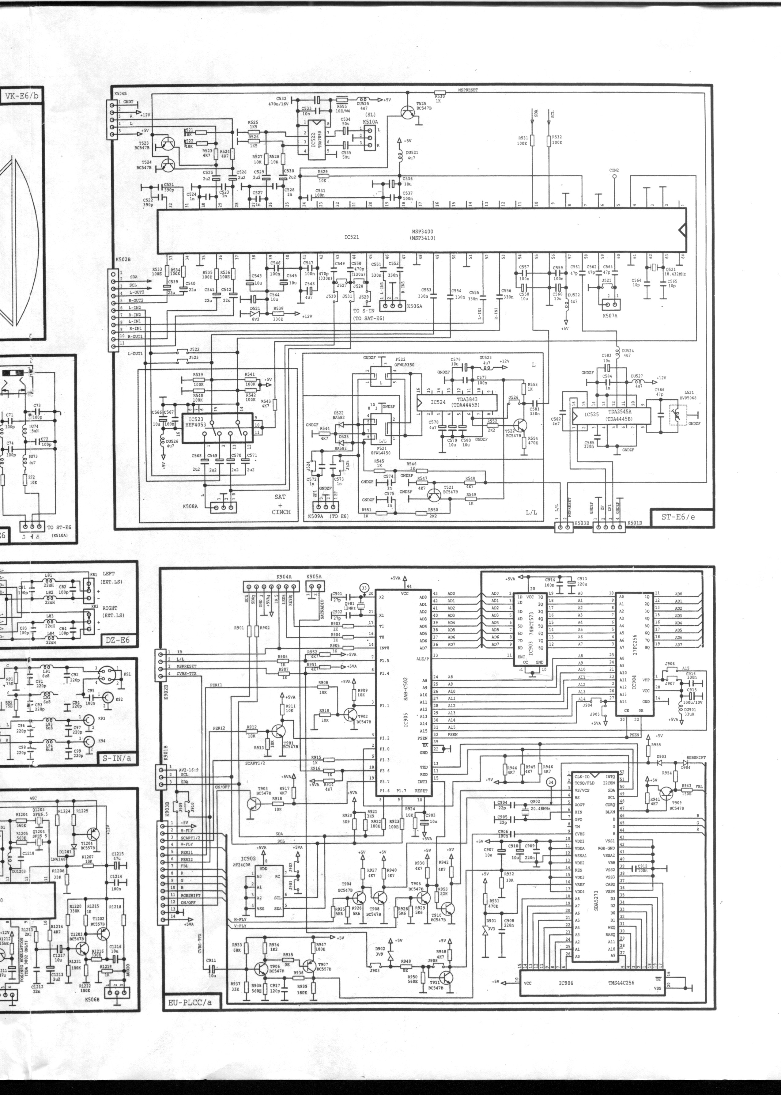 universum ft 4261 ft4270 ft 4275 Schematic Diagram