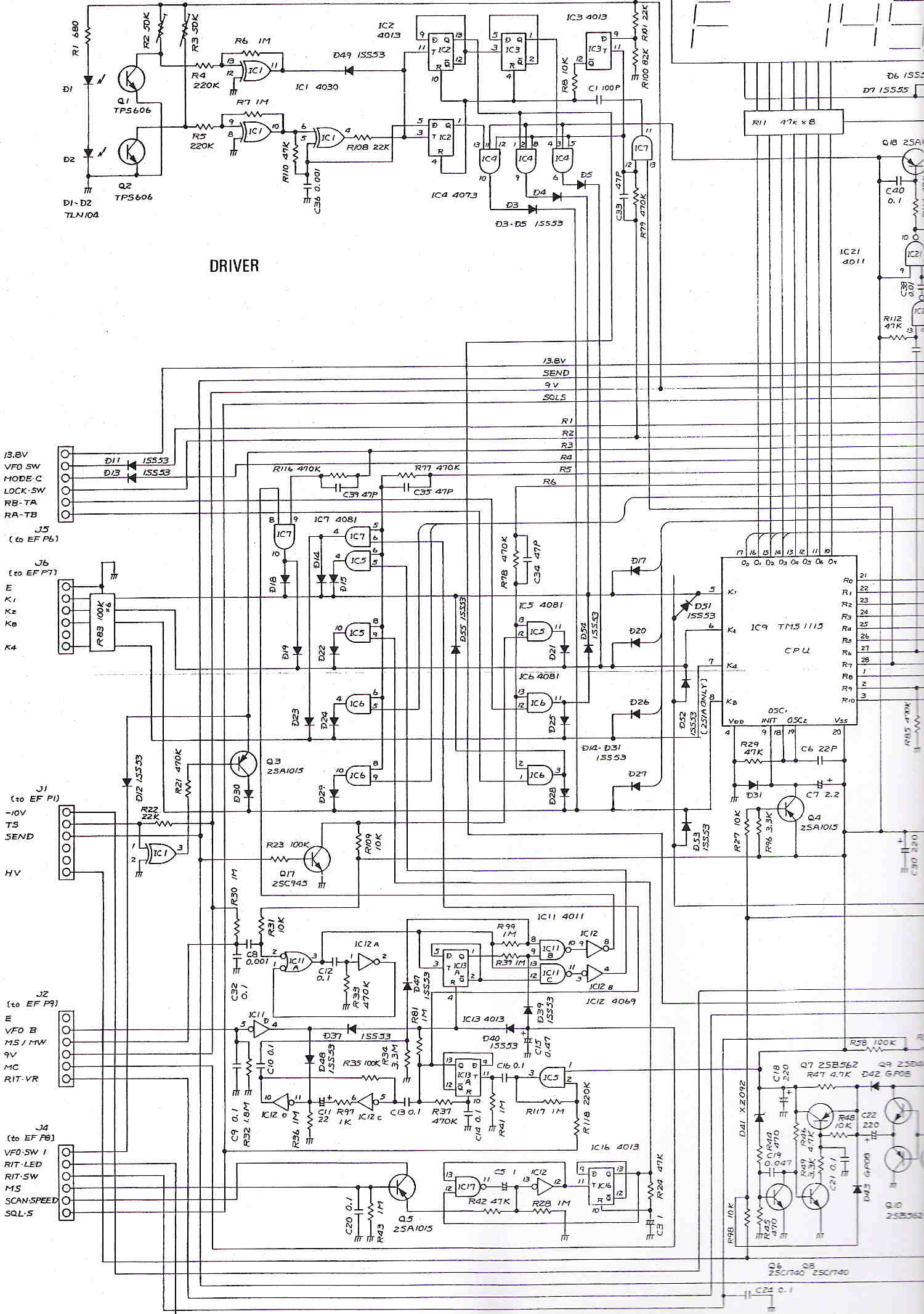 Icom IC-251 Schematic diagram