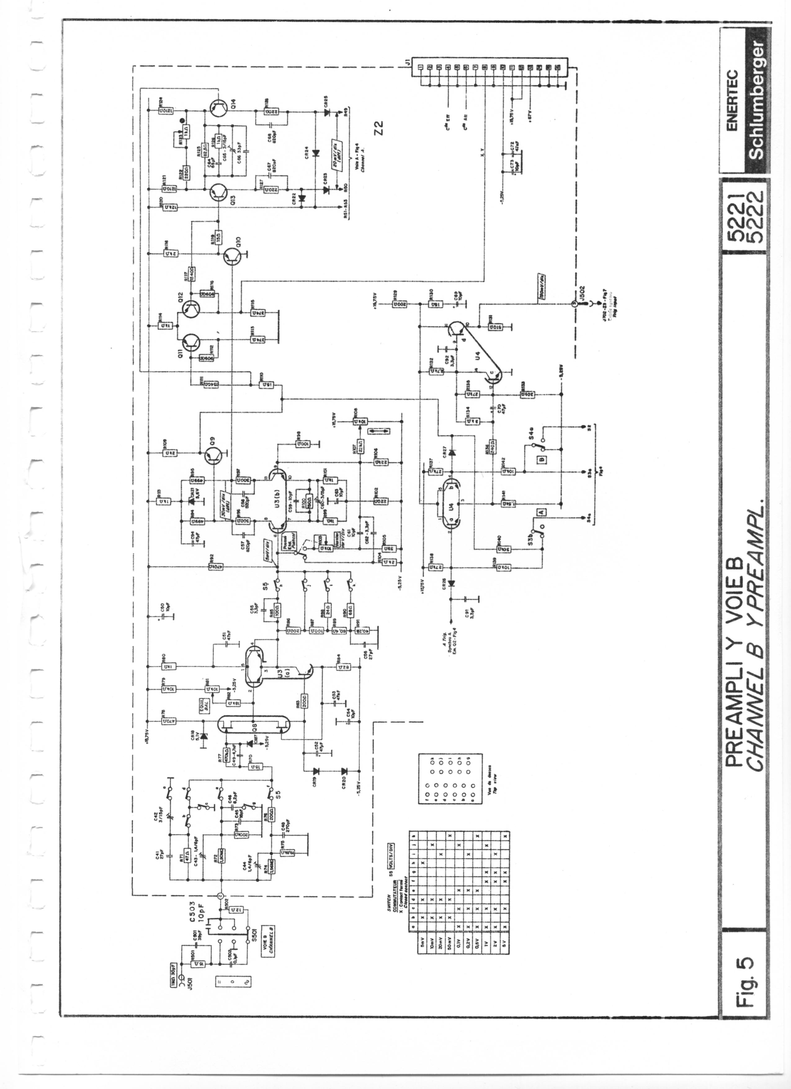 schlumberger 5222 schema oscilloscope schlumberger 5222
