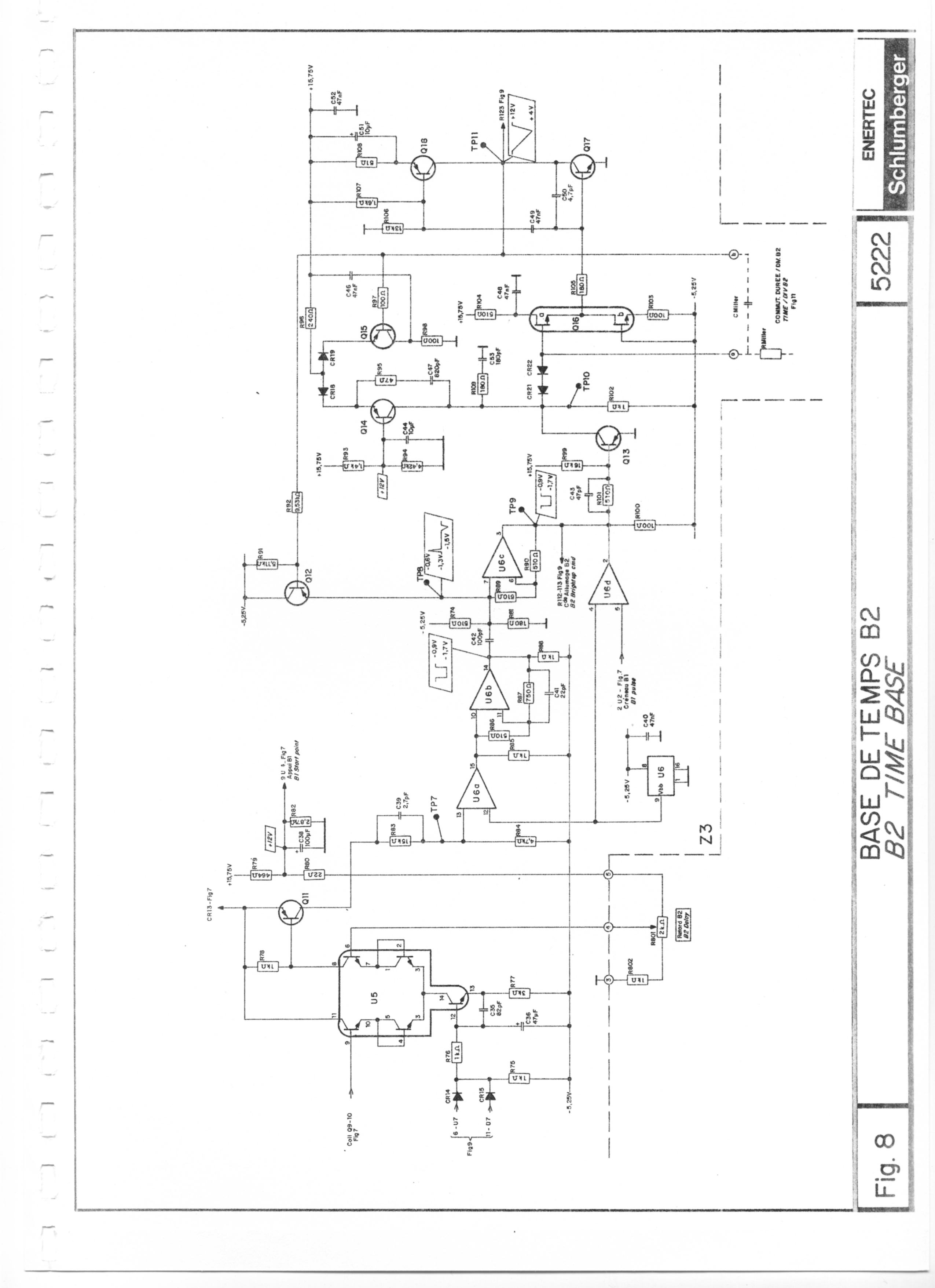 schlumberger 5222 schema oscilloscope schlumberger 5222