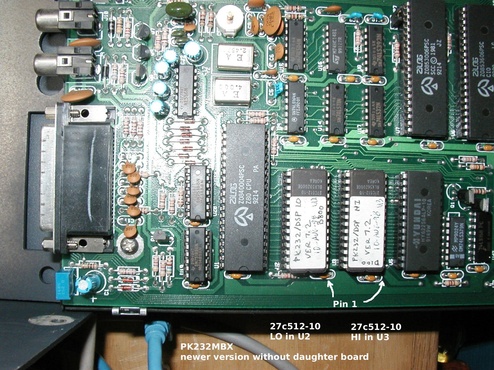 AEA pk232 Version 7.2 Rom locations in newer pk232mbx