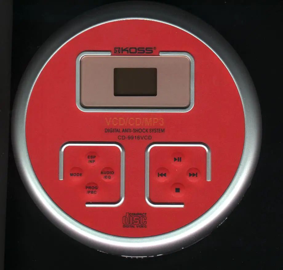 Koss CD-9916VCD KOSS CD-9916VCD
Portable MP3/VCD/CD Player
Manual
Photo
Description