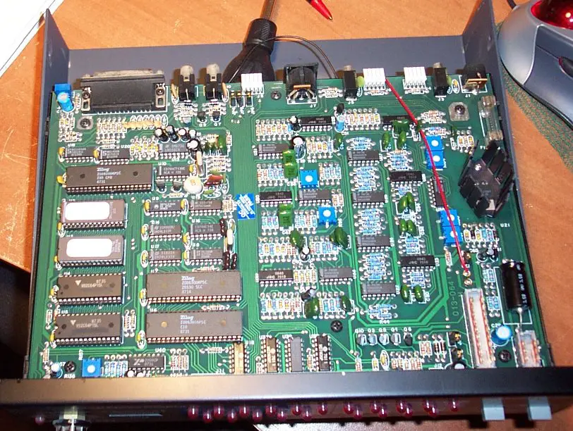 AEA PK232 View of orginal PK232 board (not mbx), original all red leds