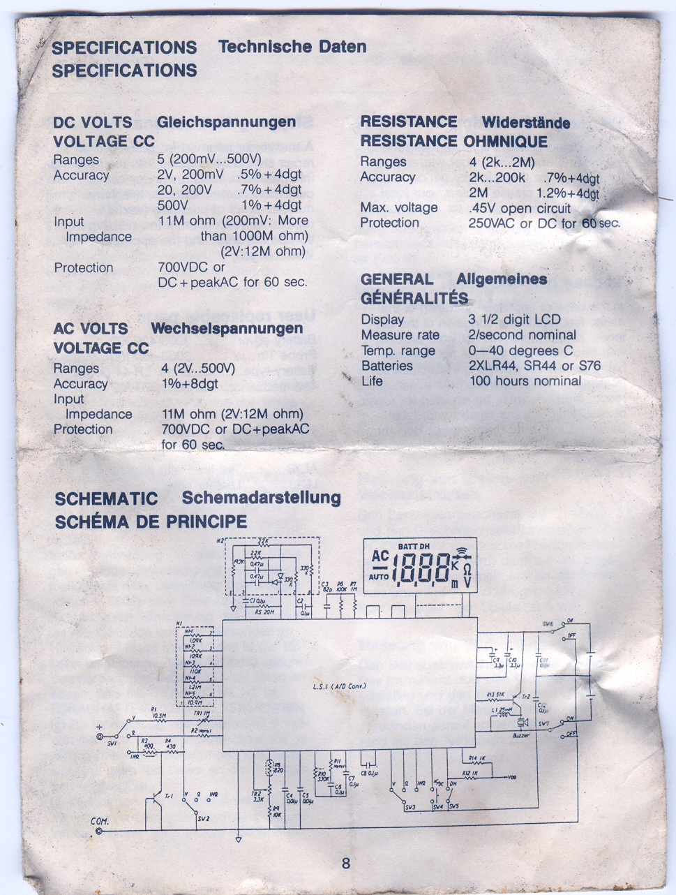 beckman industrial DM73 digital multimeter diagram,Dm73
-Dev-krupa electronics,india,mumbai,
-00-91-22-22407345,  -00-91-9819427575