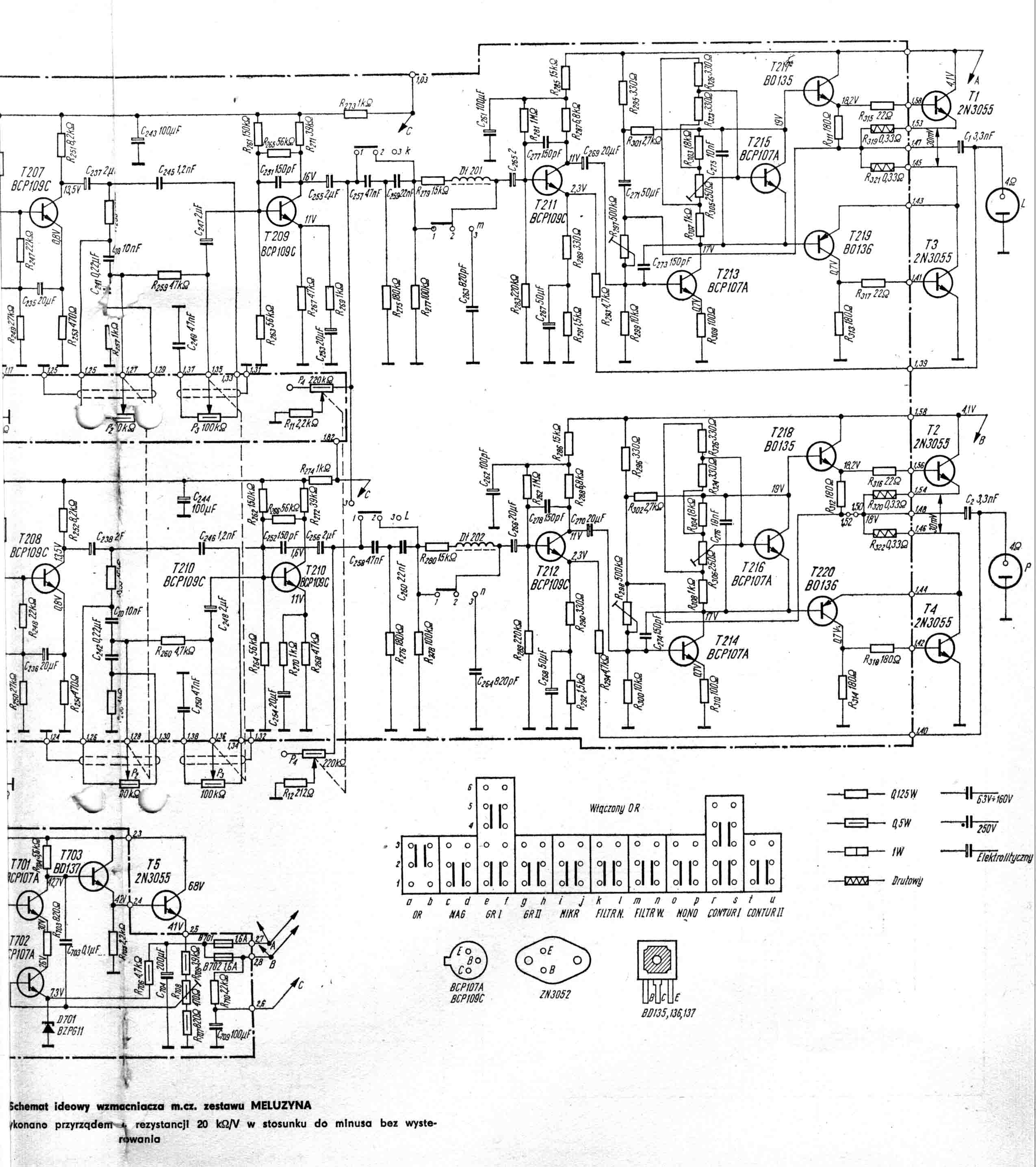 Unitra Diora Meluzyna This is schematic Diagram fo Unitra DIora Meluzyna