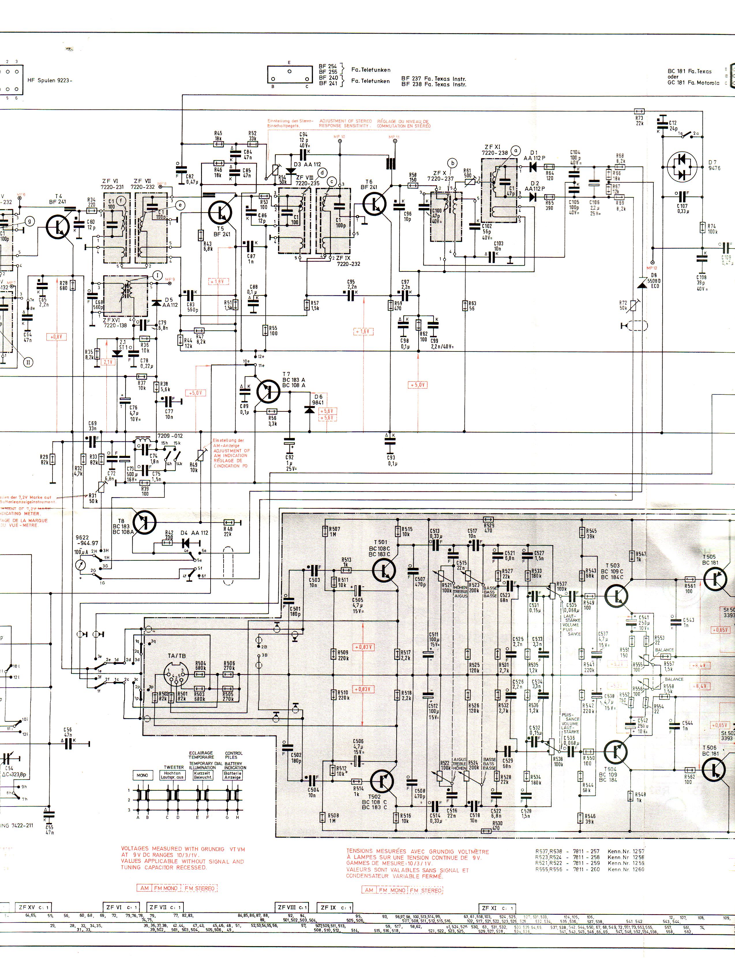 grundig Stereo Concert Boy 210 Schematic Diagram for Grundig Portable radio Stereo-Concert-Boy 210
Transistor 4000a Stereo