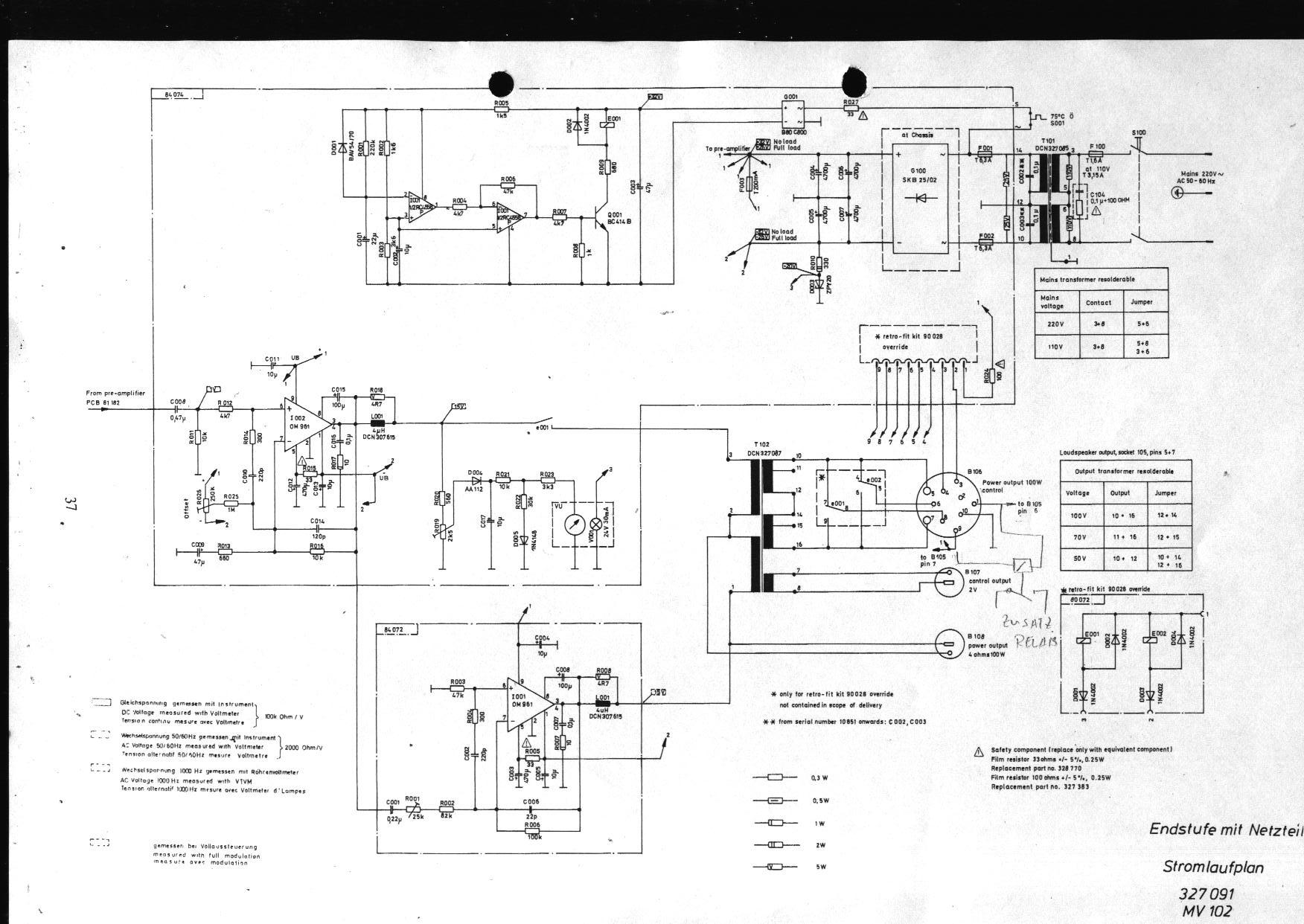 Dynacord MV102 Endstufe
