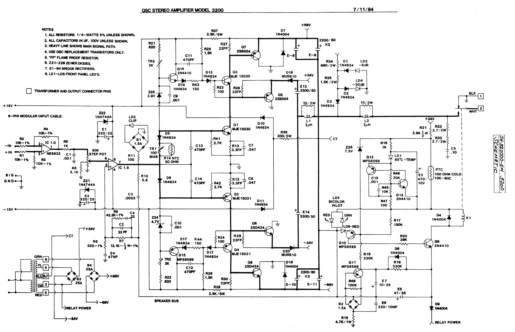 QSC QSC 3200 QSC 3200