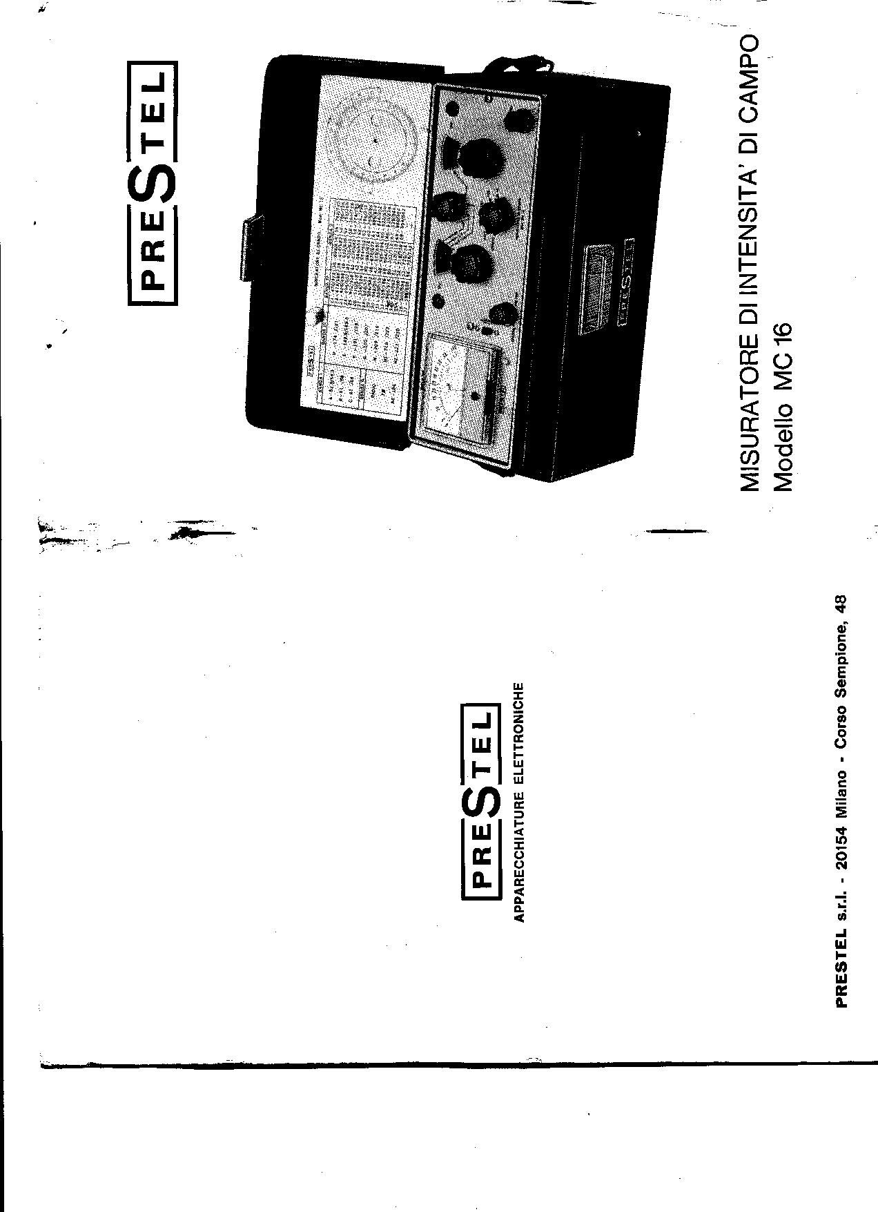 PRESTEL MC 16 Misuratore di campo TV