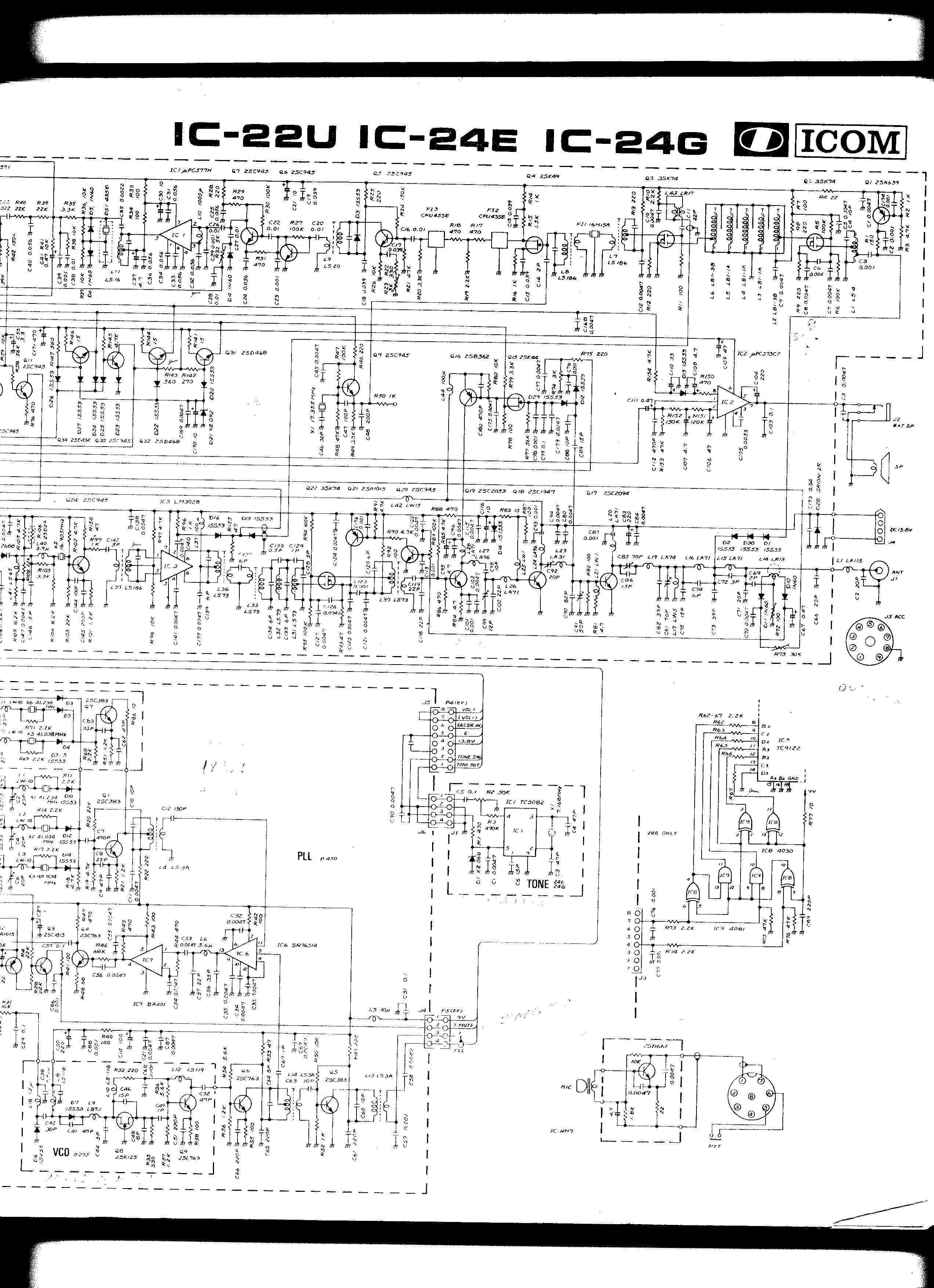 ICOM IC24-e Schematic