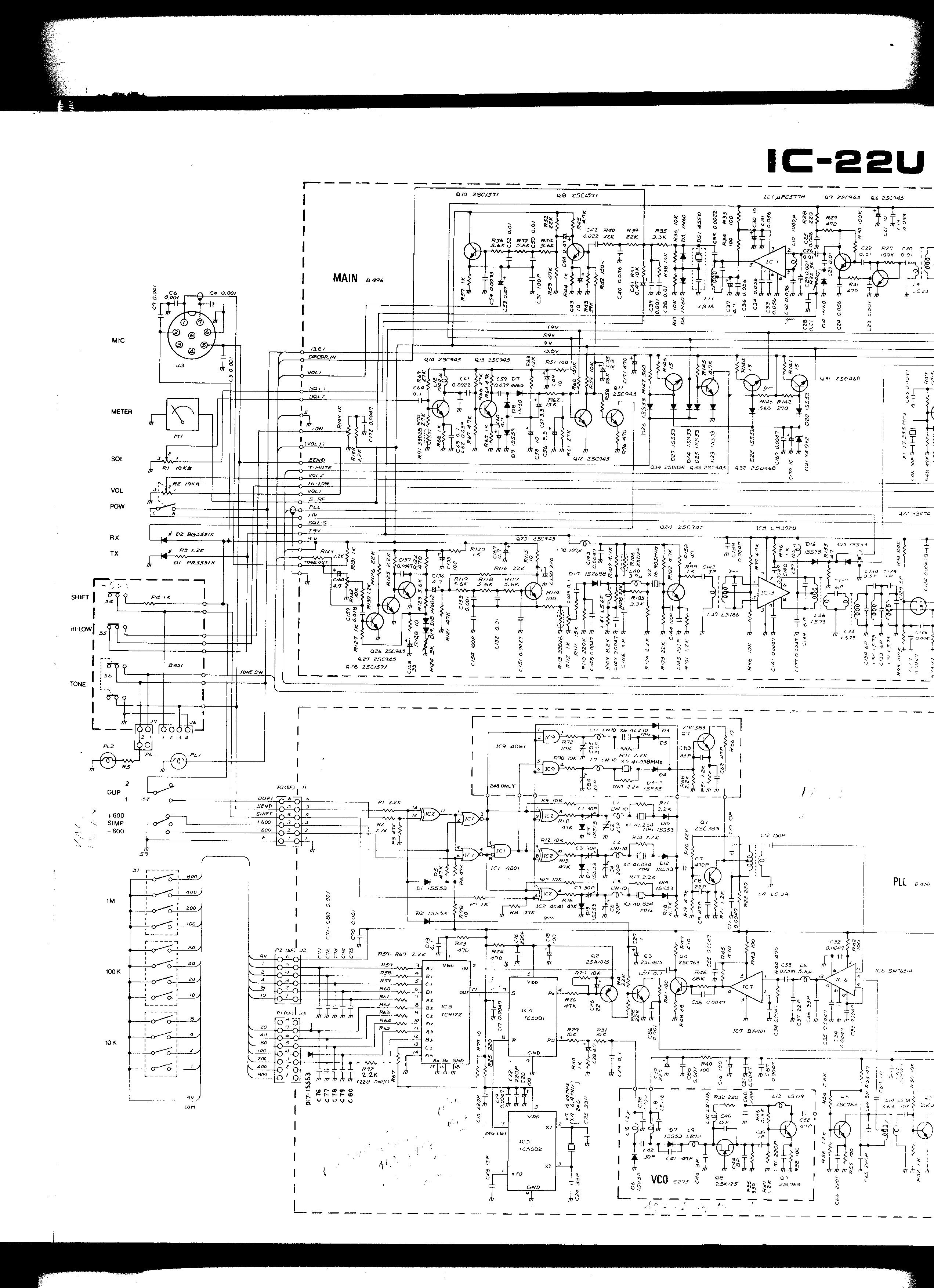 ICOM IC24-e Schematic