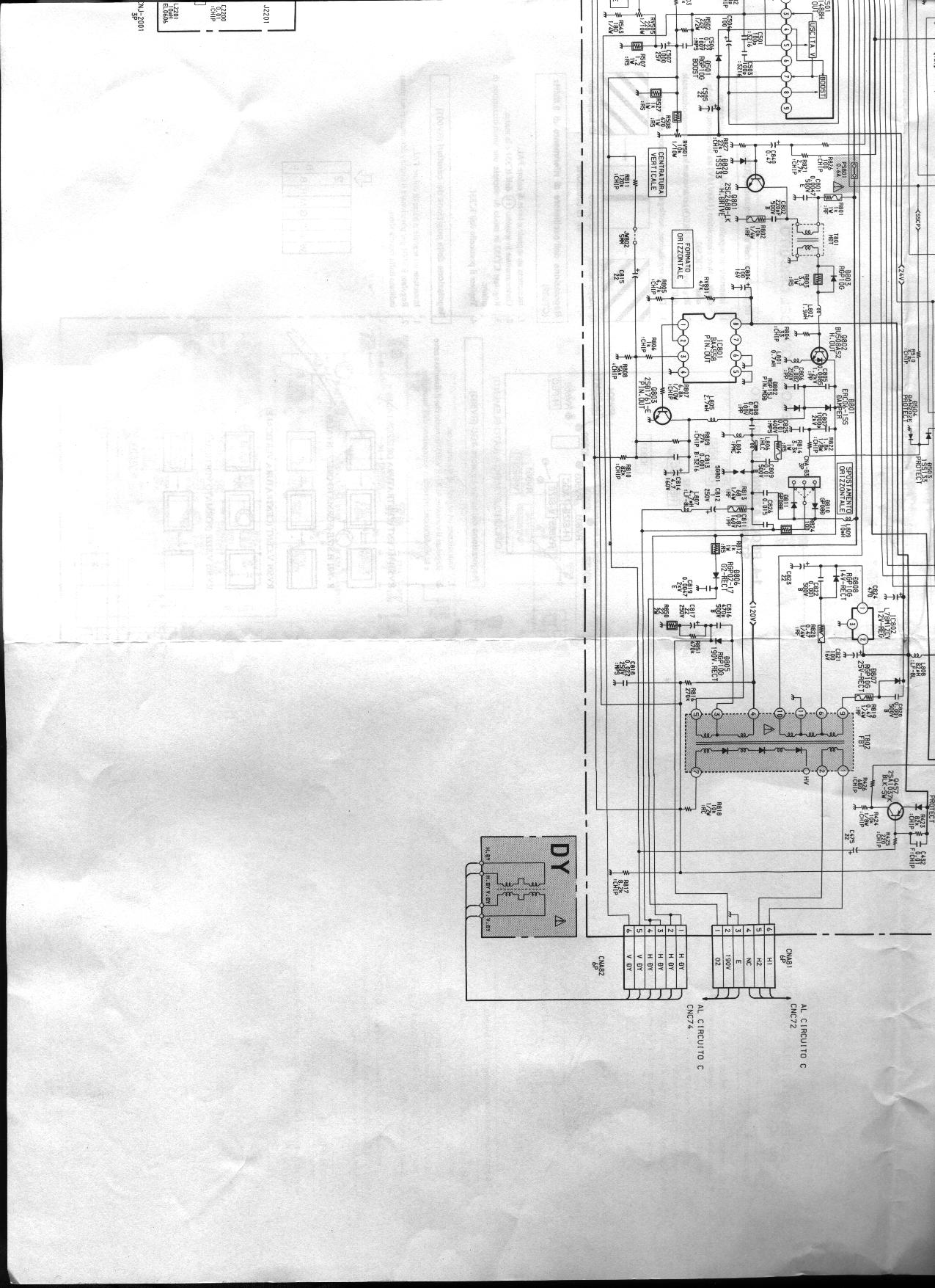 SONY KV-M1400A Schema TV Sony KV-M1400A