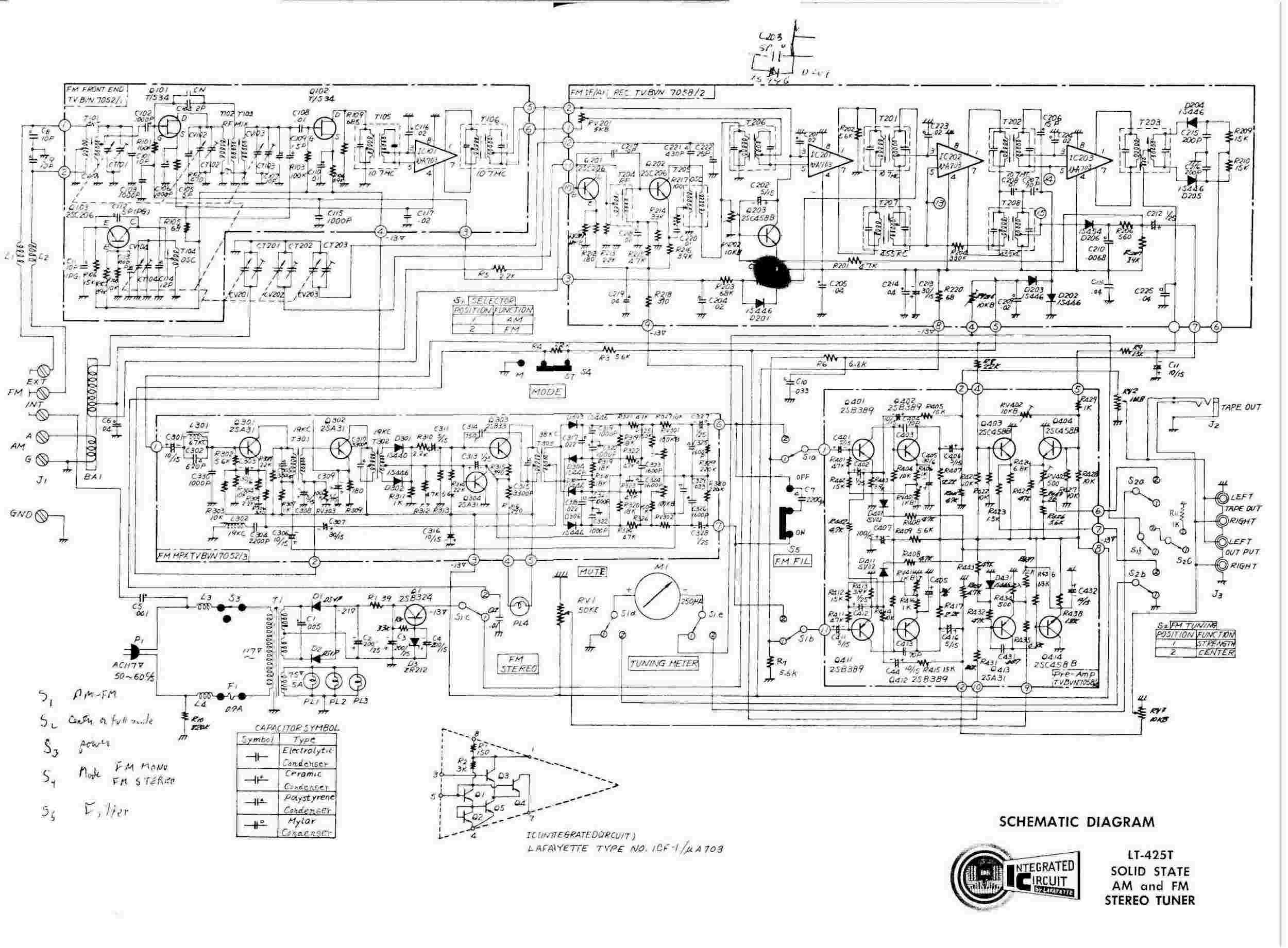 Lafayette LT425T tuner