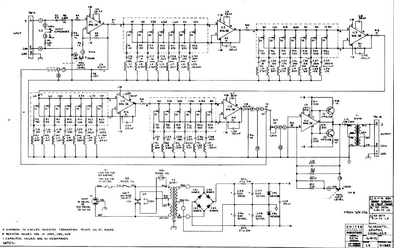 Urei 527 equalizer