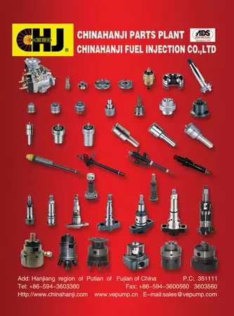CHJ  Chinahanji Power Co.,Ltd We are the OEM who has specialized in manufacturing of diesel fuel injection system for quite a few years. Our products include nozzle, elements & plunger, delivery valve, VE-pump and so on. All products are in higher quality with competitive price. 

Our excellent quality has been performance in various kind of reputation brand-BOSCH, ZEXEL, DENSO, Delphi.Now we are producing the parts which used in the engine system of M35A2 and M60 tank, the type of the parts are HD90101A and HD8821, their most competitive price(almost one tenth of the product which made in USA) and the same quality will meet your need fairly.
Best regards!
Web:
http://www.chinahanji.com 
http://www.vepump.com 
http://www.dieselchinahanji.com 
http://www.chinanozzle.cn

Email:support3@vepump.com  

Tel:+86-594-3603380   Fax:+86-594-3603560 Contact name:Ms Guo