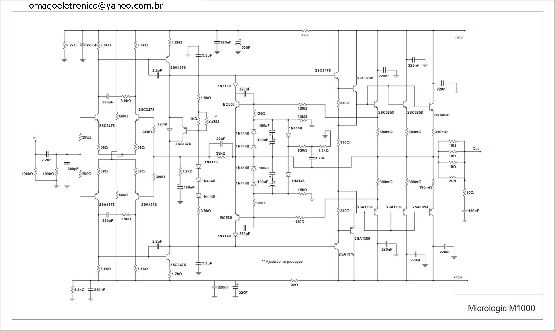 Micrologic M-1000 High End Audio Power Amplifier