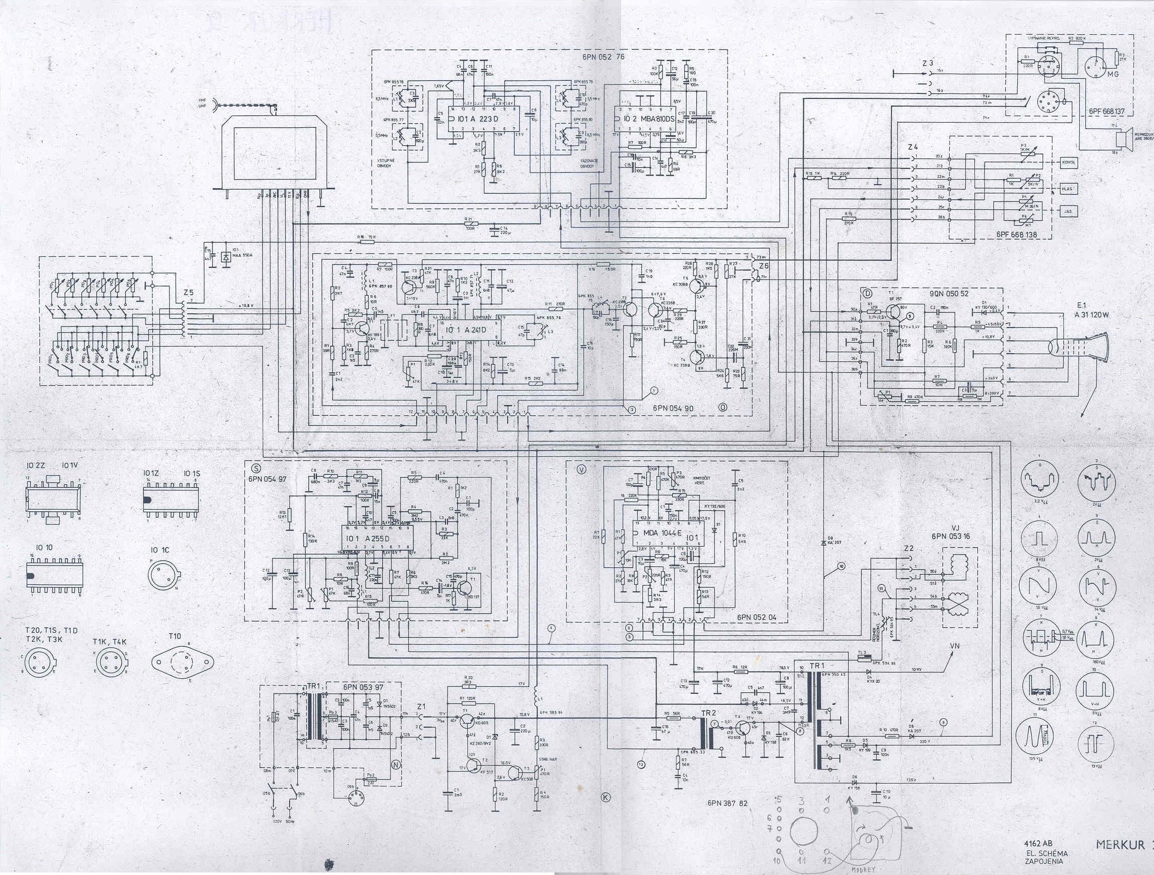 TESLA MERKUR Schematic diagram