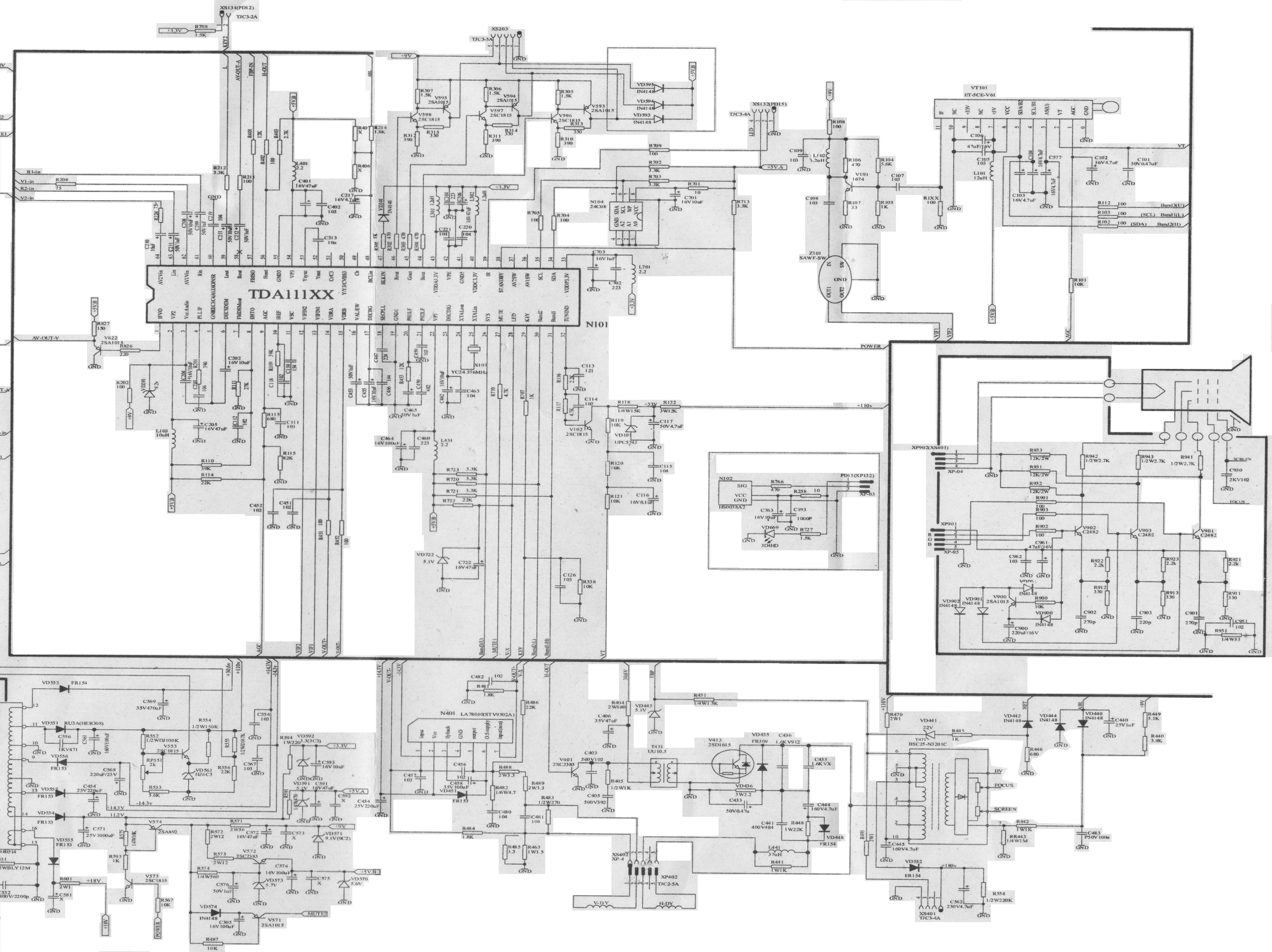 BUNTZ CTV2105 schematic diagram