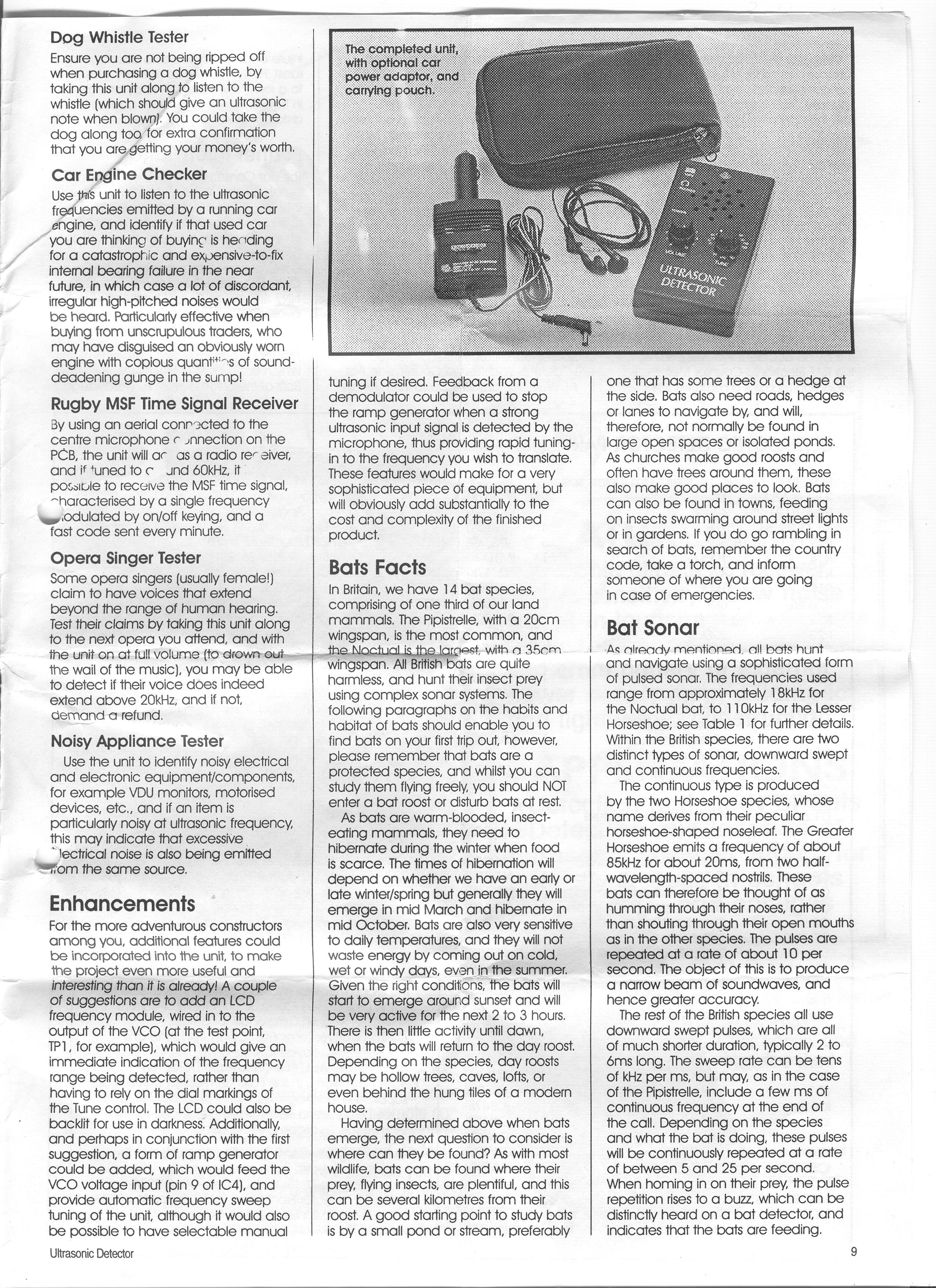   Ultrasonic Receiver