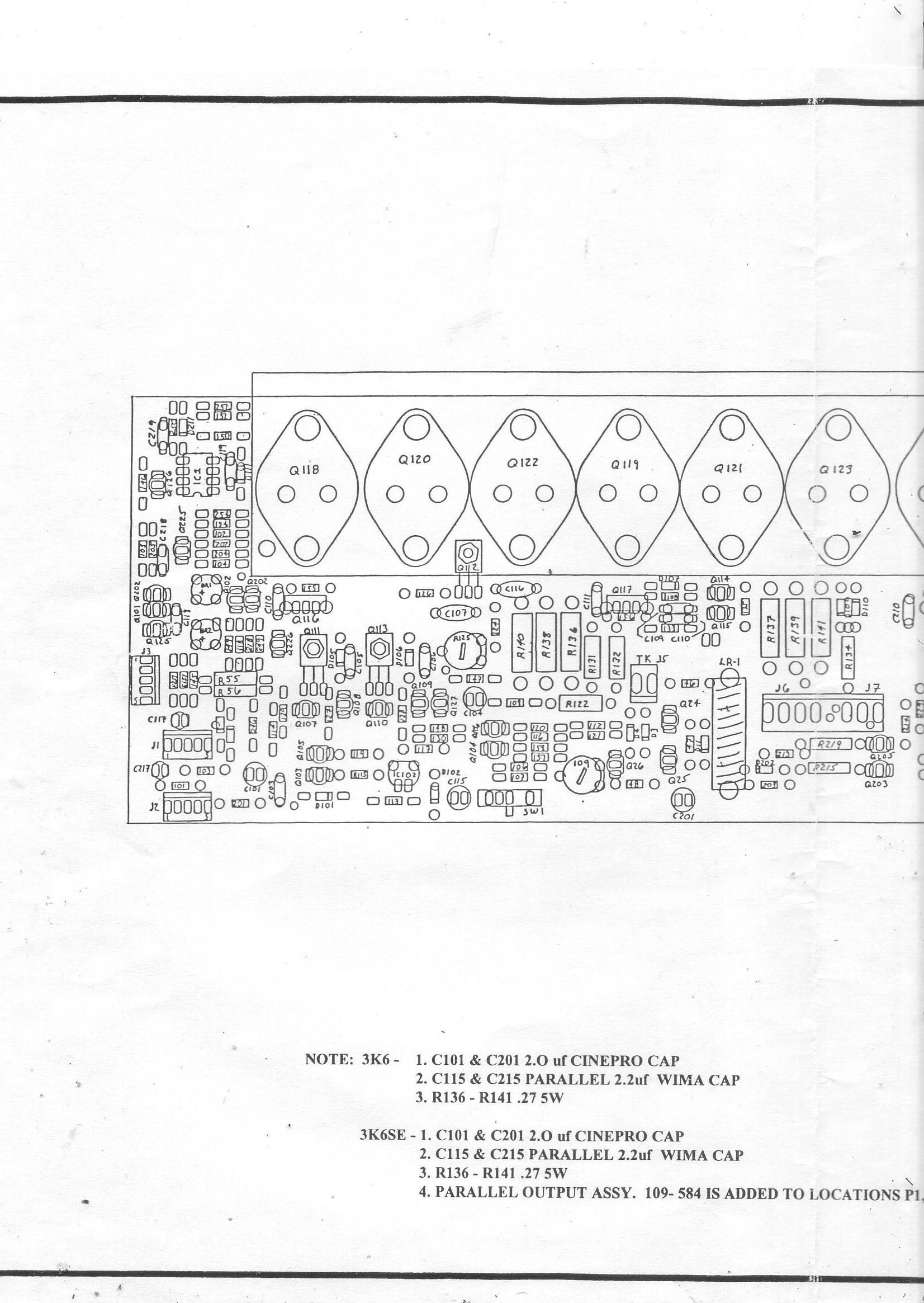 Cinepro 3K6, 3K6SE Input Board Schematics
Power Board Schematics
Stereo Amplifier Board Schematics