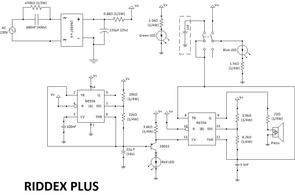 RIDDEX RIDDEX PLUS RIDDEX PLUS Schematic diagram