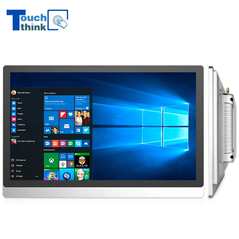 Shenzhen Touch Think Intelligence Co., Ltd. Industrial All In One Touchscreen Computer 15 Inch Industrial All In One Touchscreen Computer 15 Inch
15 inch industrial flat panel PCs provide reliable operations in harsh locations or factory settings. They are built to handle the grueling conditions of an industrial environment.
Industrial Touch Panel15 Inch
Touch Think front IP65 rated dust-proof andwaterproof industrial computers, offering the perfect solution for indoor and outdoor devicesand applications such as industrial automation, industrial control,production line. The true flattouchscreenmakesthe all in one PC easy to clean and maintain. They are built with industrial-grade components.

Advantages of Touch Think industrial Touch Panel

As the professional top leading manufacturer of an industrialtouch panelPCwith touch screen and all-in-one design. Wehave been focusing on this industry since 2013, we are professional manufacturer who integrating R&D,production, sales, and after-sales. Years of rich business experience promote our standardized product line. Compared with an ordinary computer, industrial touch screen all-in-one PC not only requires a higher quality of raw materials but also requires more stringent technical support and production process for the producers. Touch Think industrial PC has the following advantages.
1. Adopt aluminum alloy one-piece die-casting for the whole panel PC. The front panel reaches NEMA4 / IP65 dustproof and waterproof rated protection level. They are strong, durable and light-weight.
2.The industrial panel PC is designed with a compact structure, easy to install and maintain.
3. All in oneintegrated design for the host computer, LCDand touch screen, better stability.
4. Popular touch function help to simplify the operation, more convenient, quick in response, and humane for users.
5. Thetouch screen monitordesigned with a fanless/fan-free heat-dissipation system, adopt large area fin-shaped aluminum blocks for heat dissipation, with less power consumption and no noise.
6.Touch Think industrial panel PC has high safety, stable performance, wear resistance and corrosion protection, low failure rate, and anti-light interference. It is suitably used in high humidity, high temperature, or low-temperature environment.
7.Support the main popular single-point resistive touch screen and multi-point capacitivetouch screento harsh industrial environments and commercial terminal devices.
https://www.touchtecs.com/industrial-touch-screen-panel-pc-with-10-mm-front-panel-new/touch-panel.html