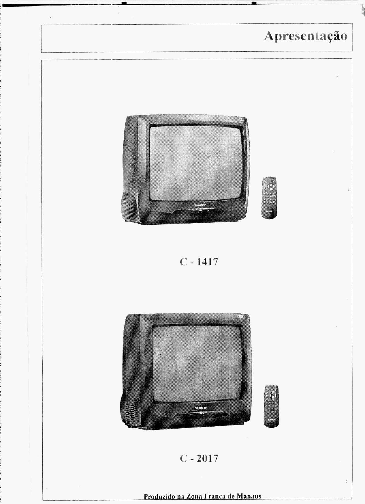 Sharp C1417 TV Sharp