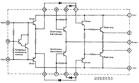 Sanyo STK8050 STK8050 diagram