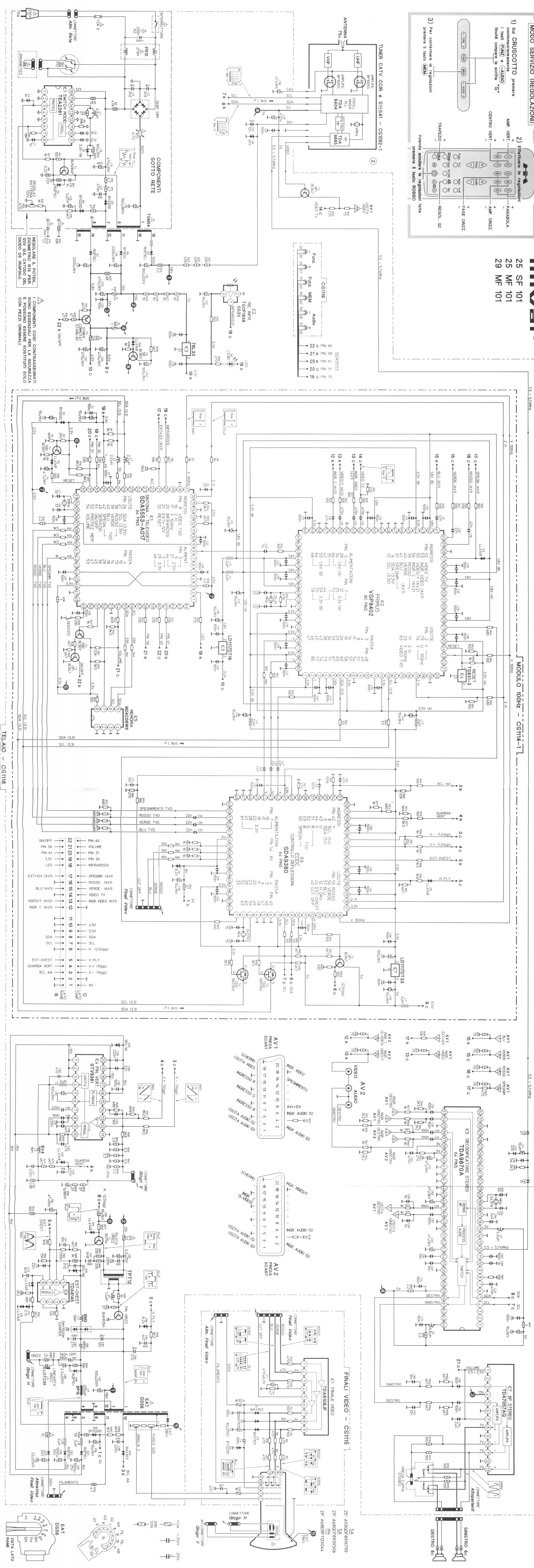 Mivar 25SF101 29MF101 Diagram