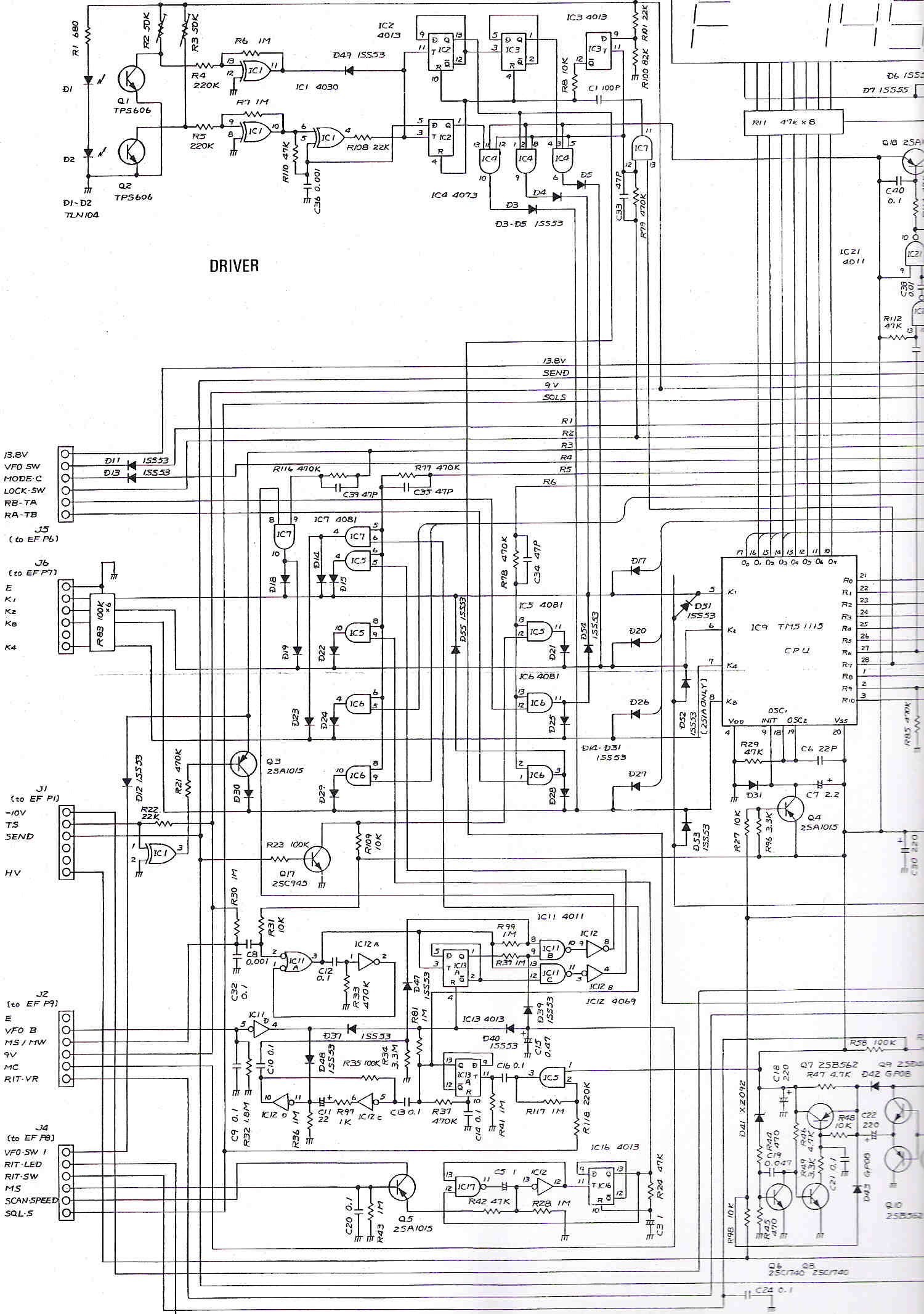 ICOM IC-251 This is the electrical diagram, scan one.
