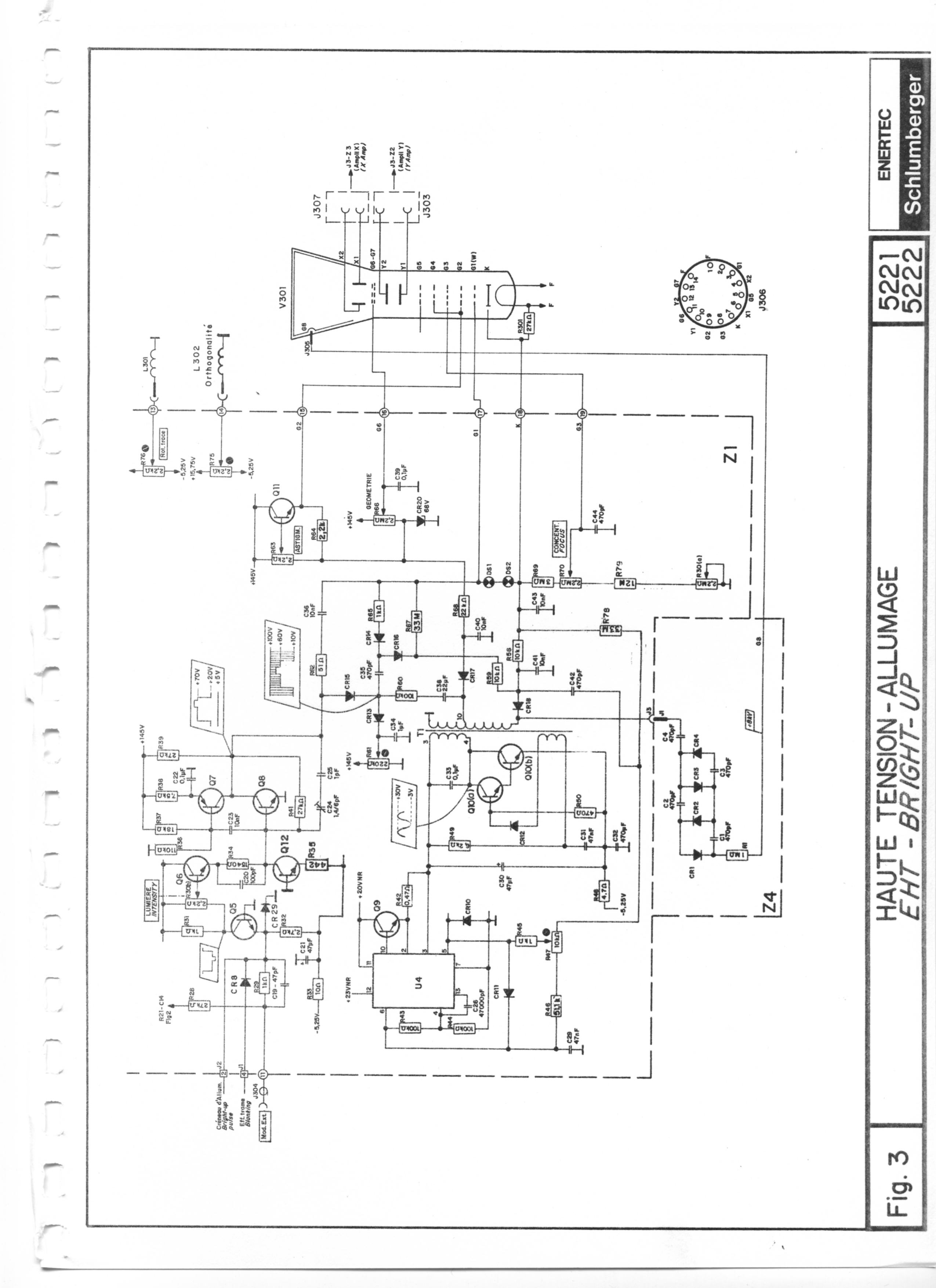 schlumberger 5222 schema oscilloscope schlumberger 5222